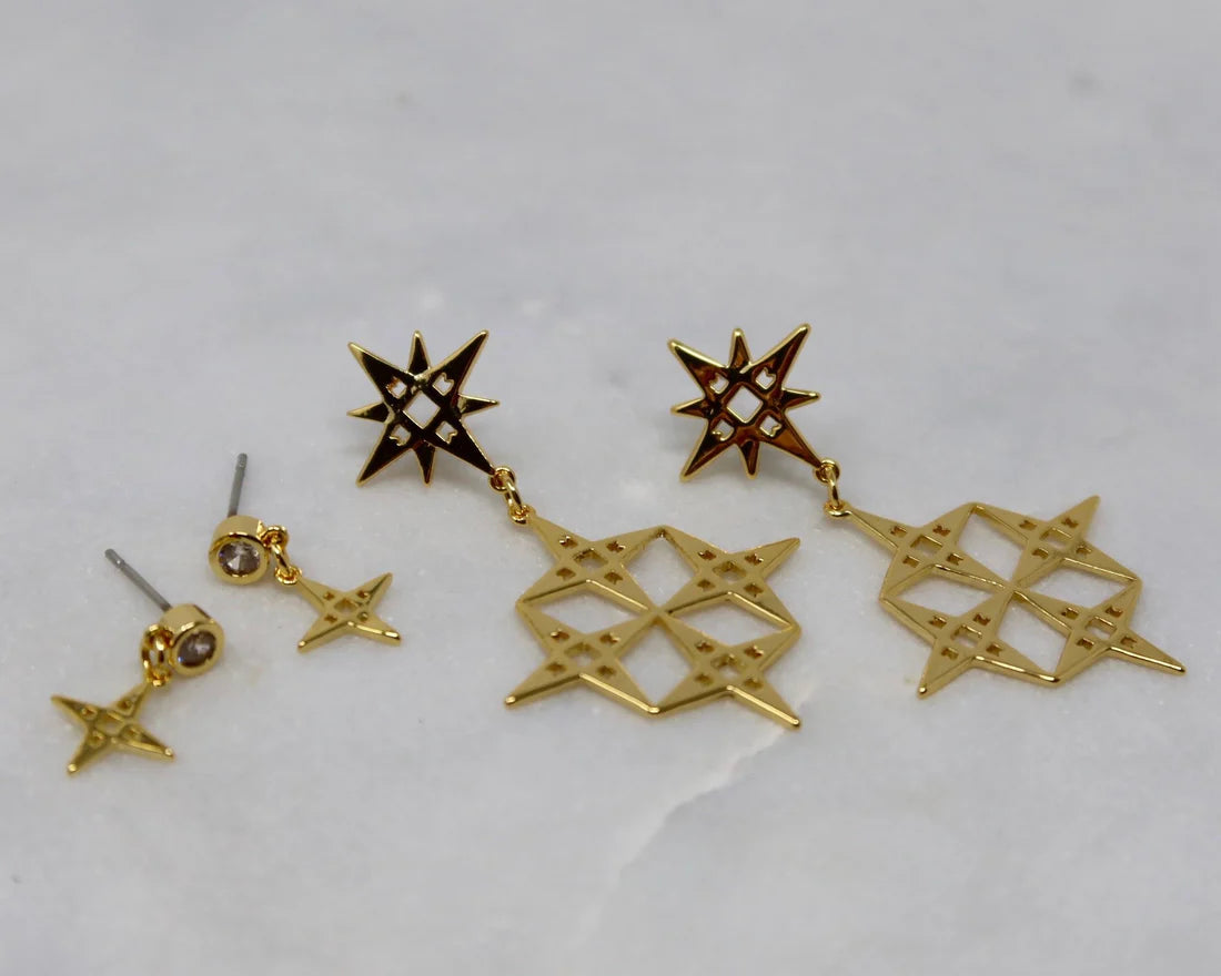 Lindi Kingi Constellation Earrings | Gold