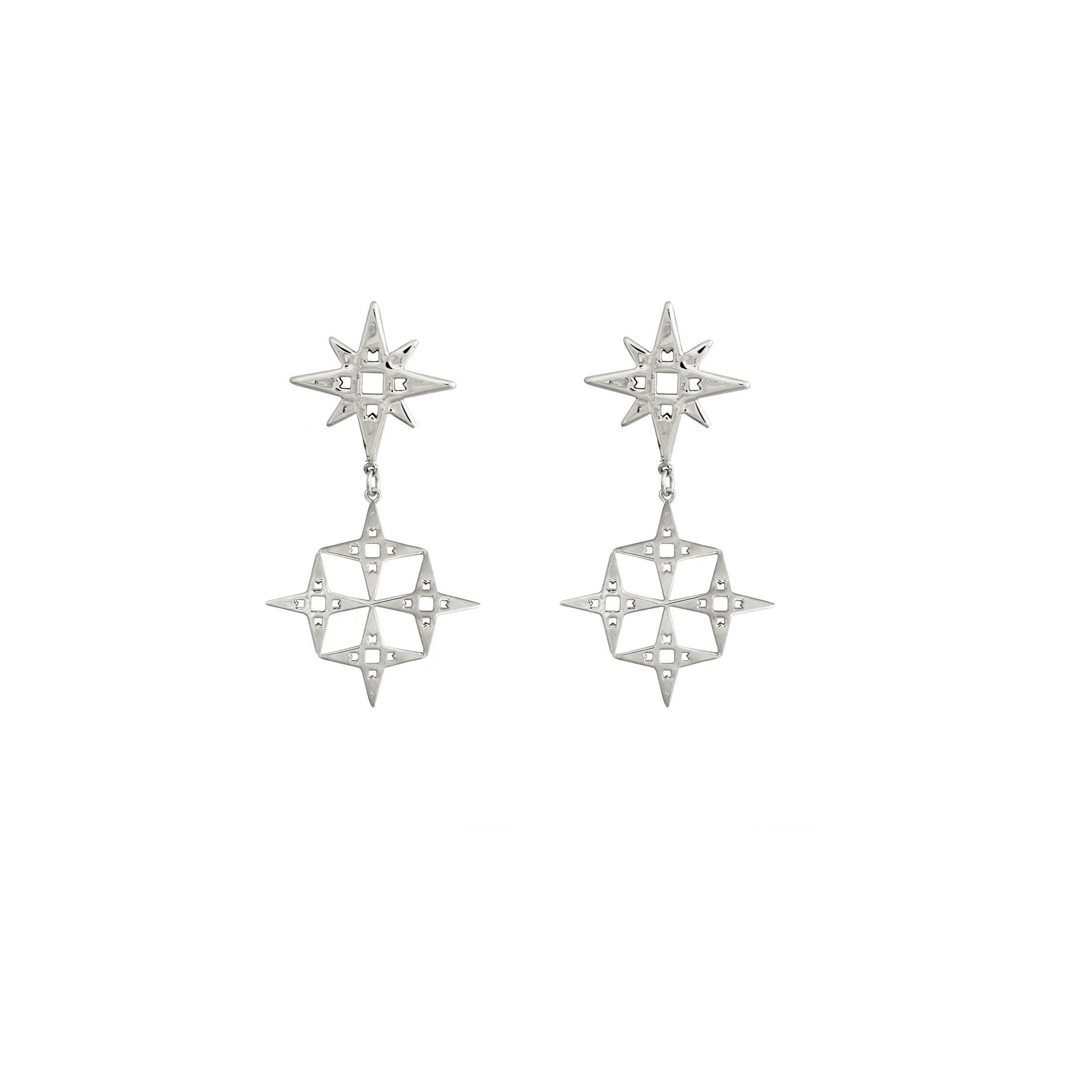 Lindi Kingi Constellation Mini Earrings | Platinum