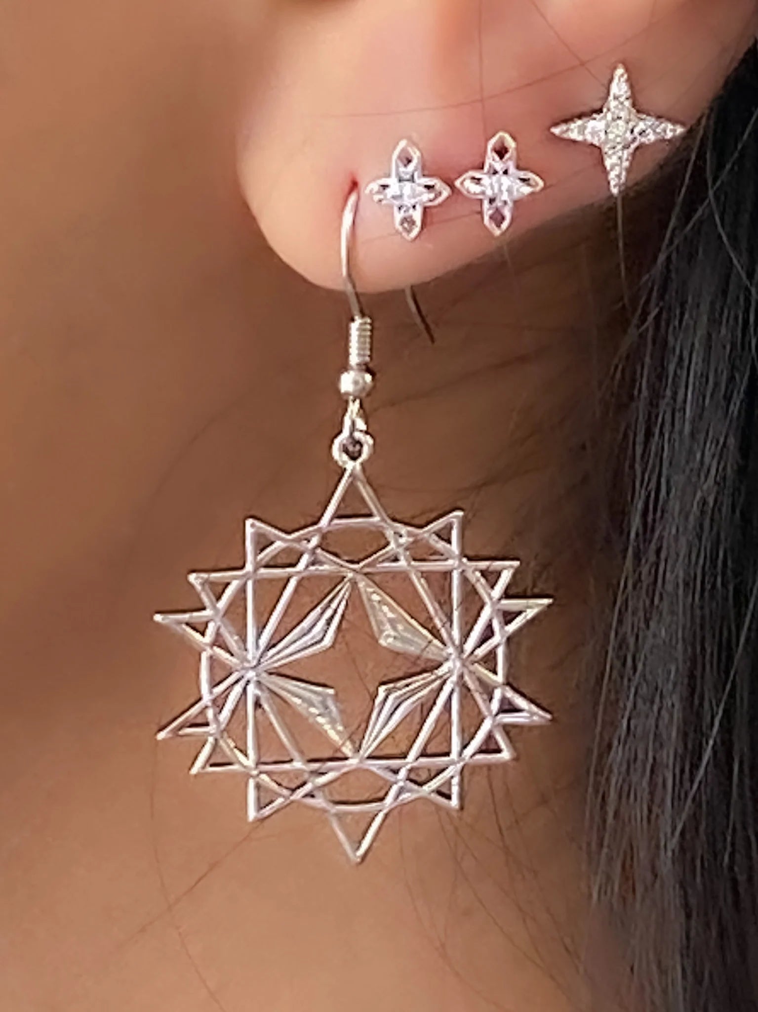 Lindi Kingi Starseed Earrings Silver