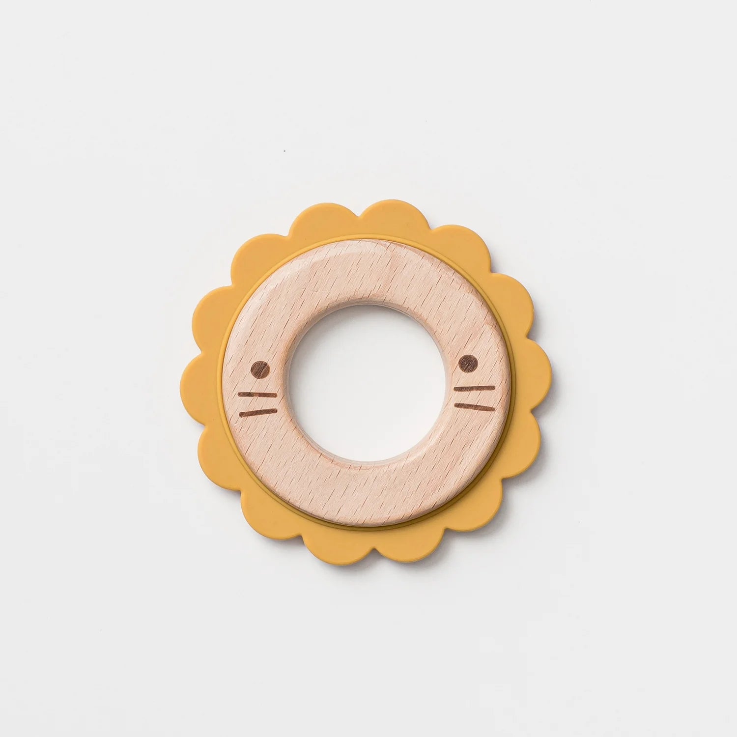 Over The Dandelions Lee the Lion Teether Wood + Silicone