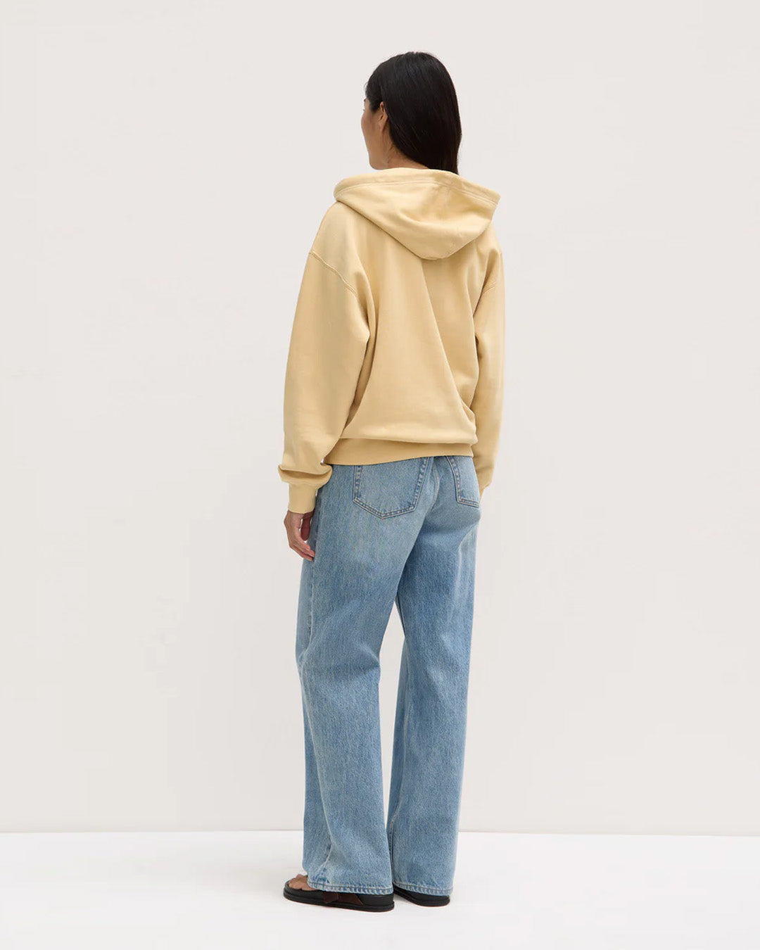 Assembly Label Louisa Hooded Zip Sweater Chamomile