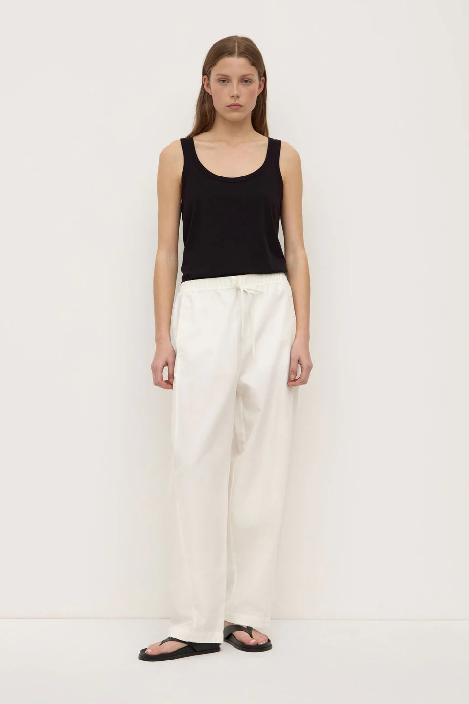 Assembly Label Loxley Cotton Blend Pant White