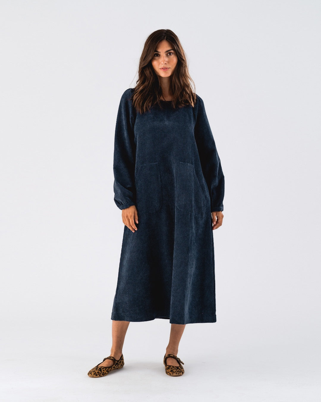 Lollys Laundry LucasLL Midi Dress LS Blue