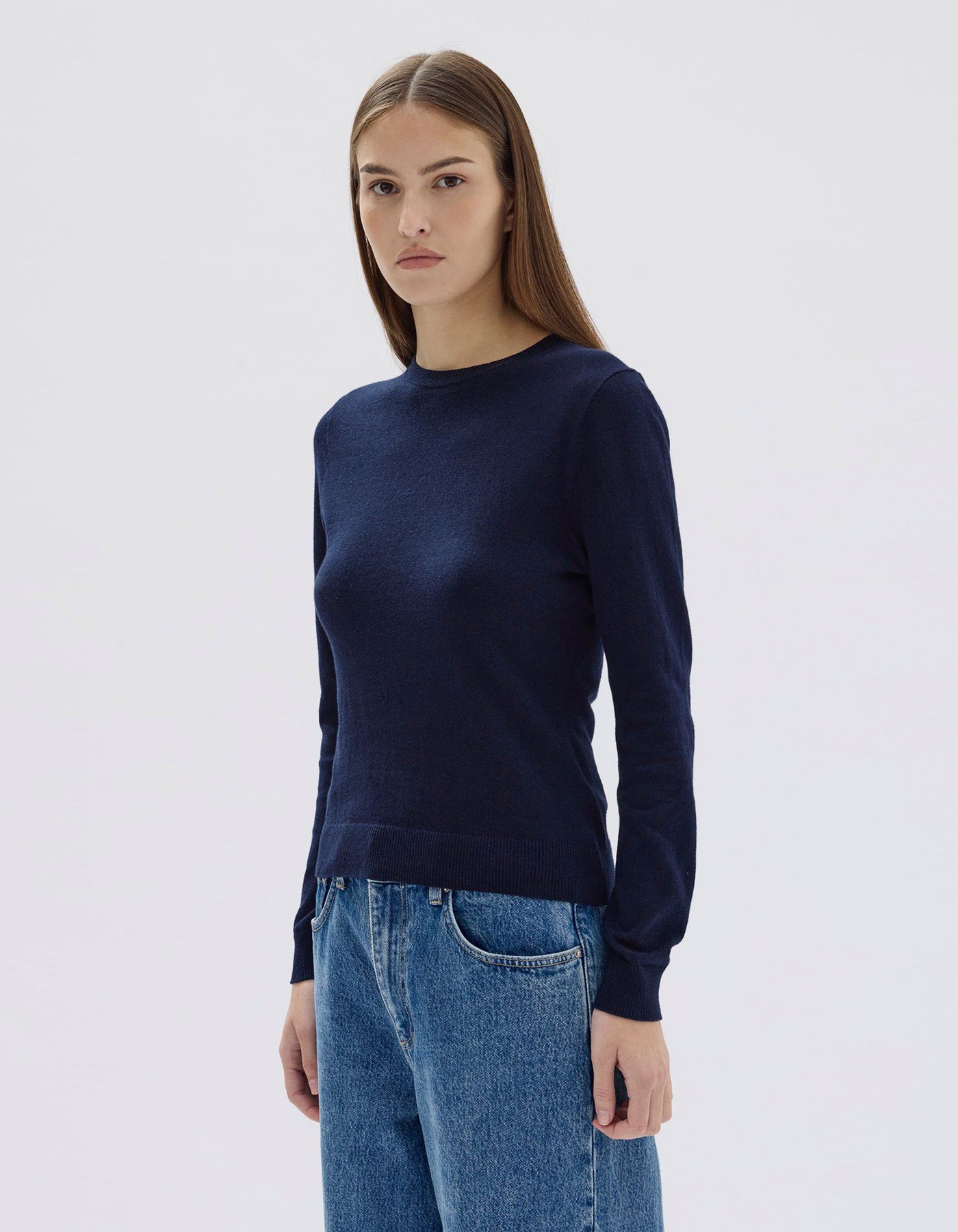 Assembly Label Maddy Light Weight Cotton Cashmere Top Ink