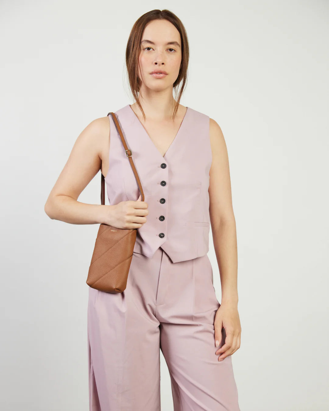 Saben Maggie Crossbody Tan Bias