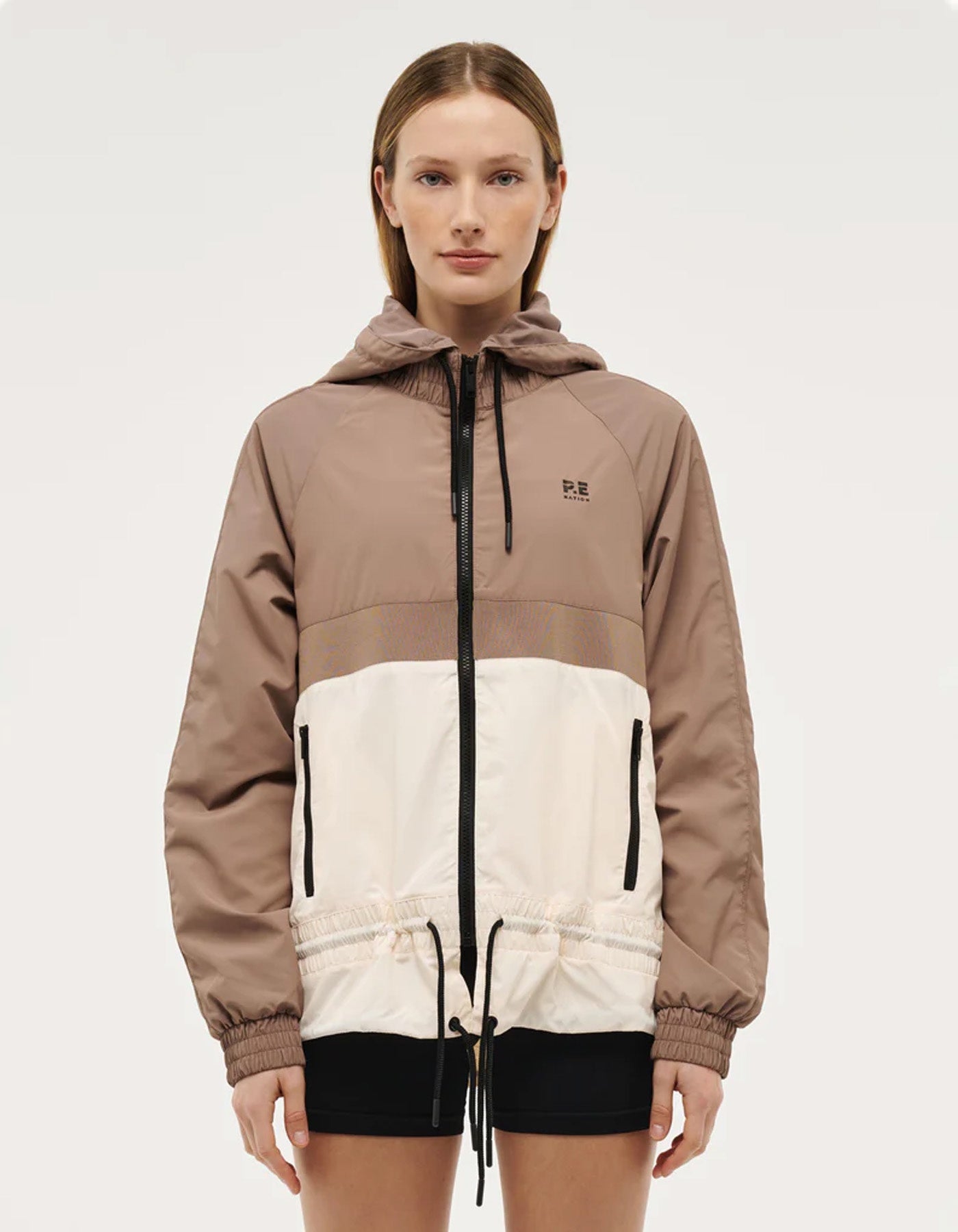 PE Nation Man Down Jacket Taupe