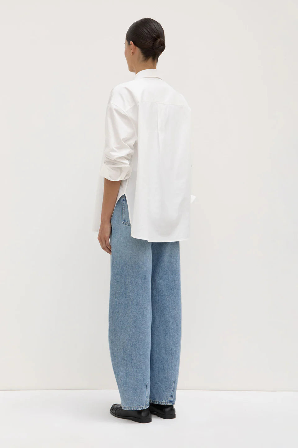 Assembly Label Marigold Poplin Long Sleeve Shirt White