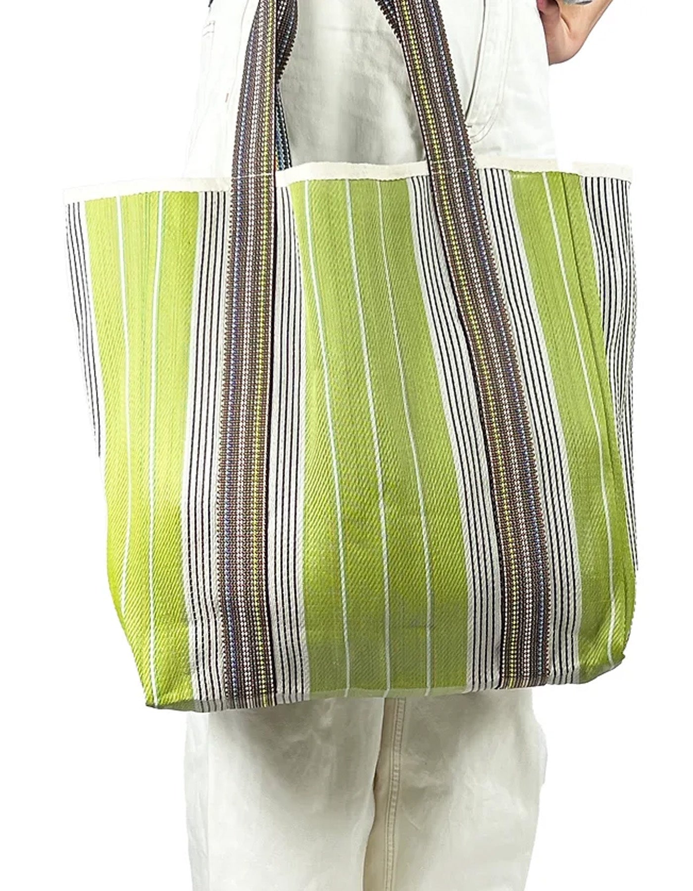 Apple Green Duck Indian  Market Bag Green/Grey