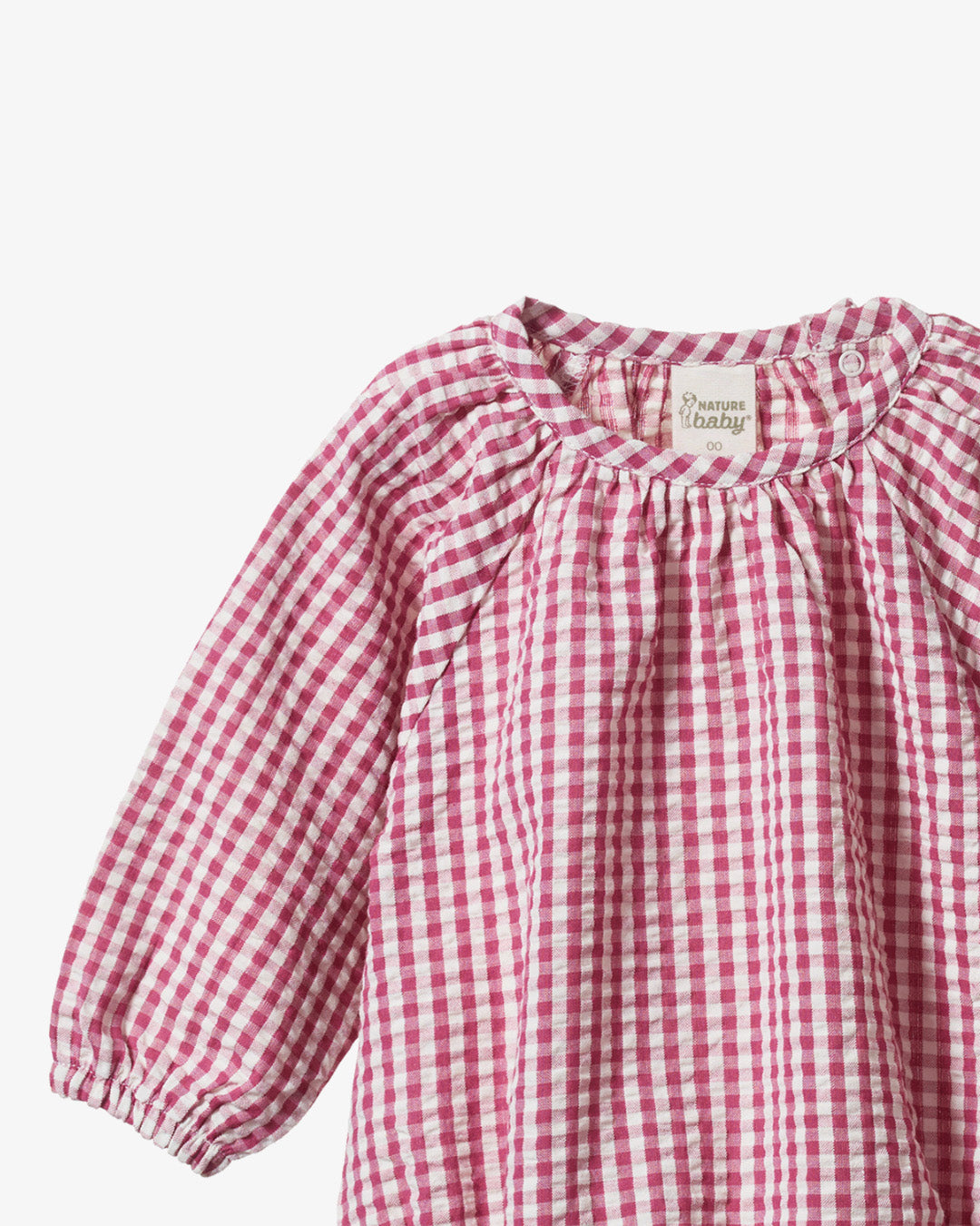 Nature Baby Meadow Bodysuit Gingham Jam Check