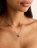 By Charlotte I Am Loved Spinning Meditation Necklace Silver