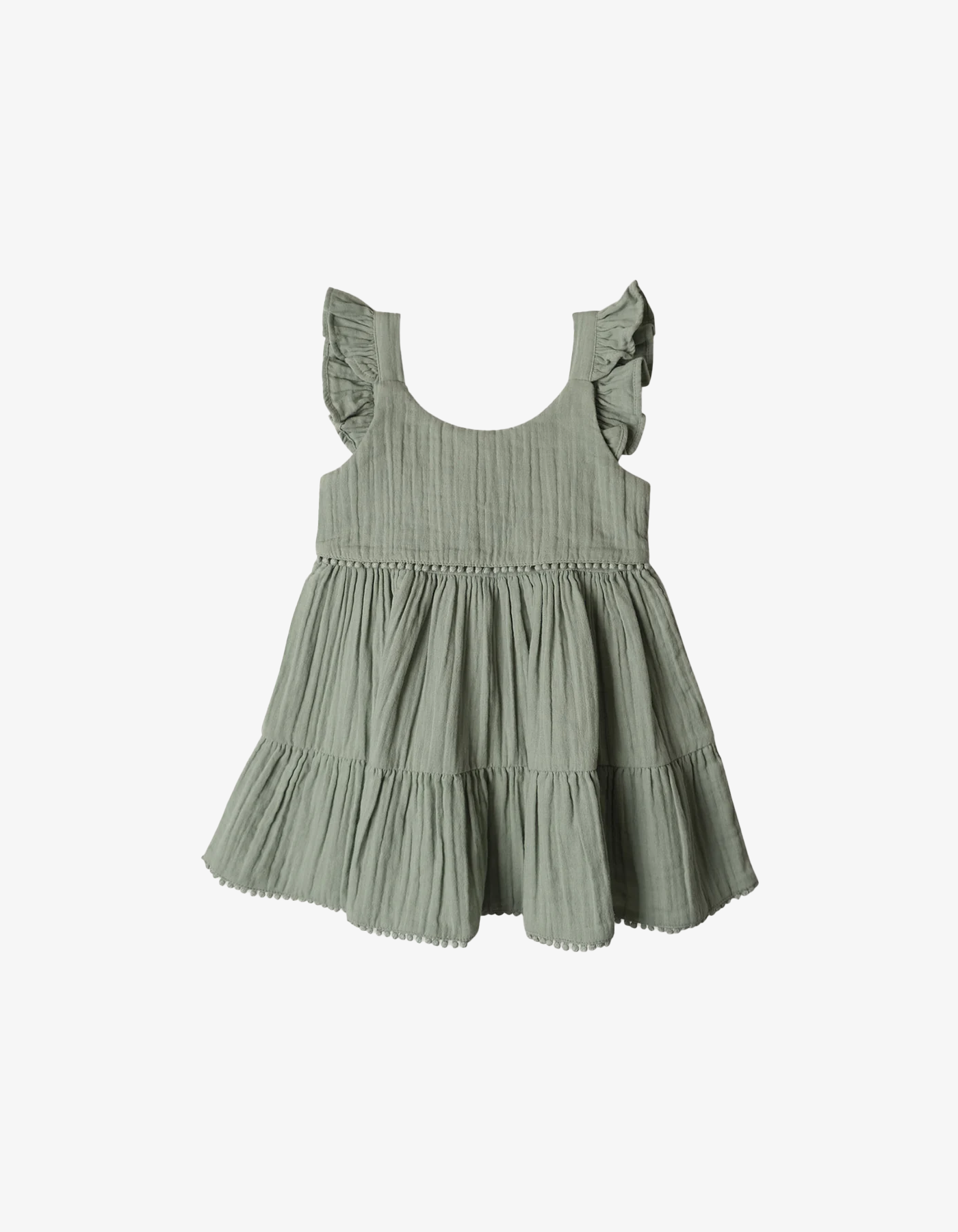 Babu Muslin Mia Dress Matcha