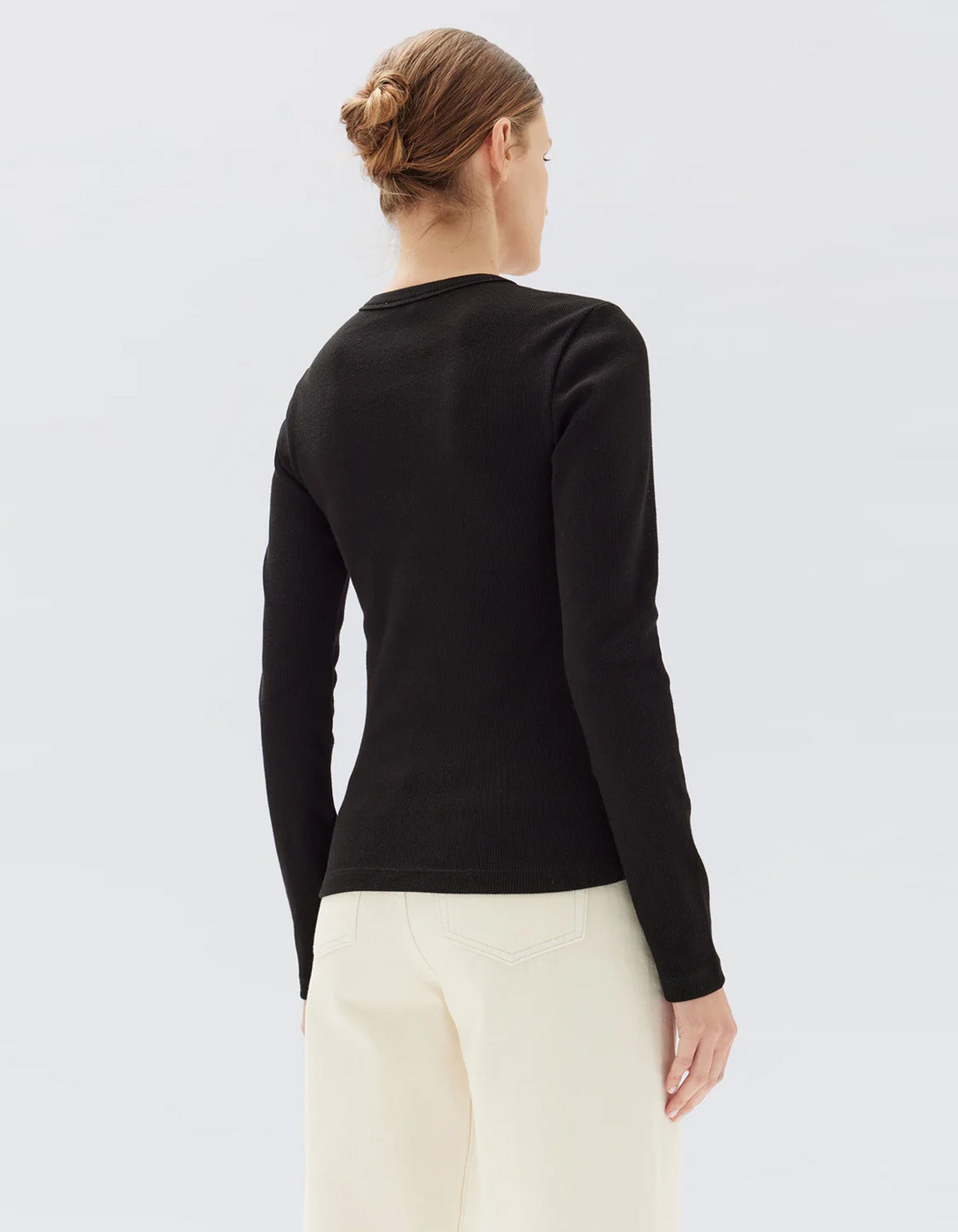 Assembly Label Miana Organic Long Sleeve Tee Black