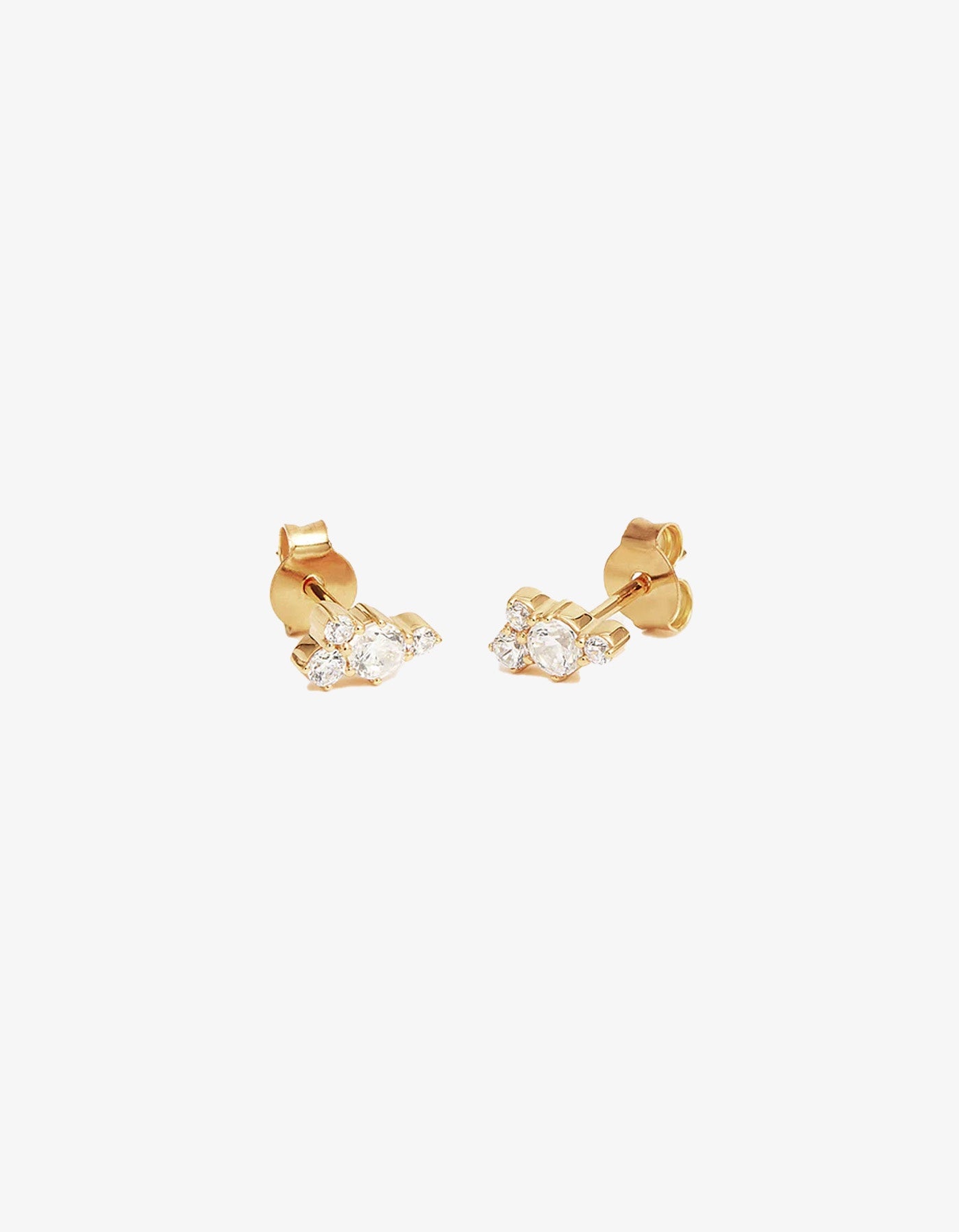 By Charlotte 18k Gold Vermeil Mist Stud Earrings