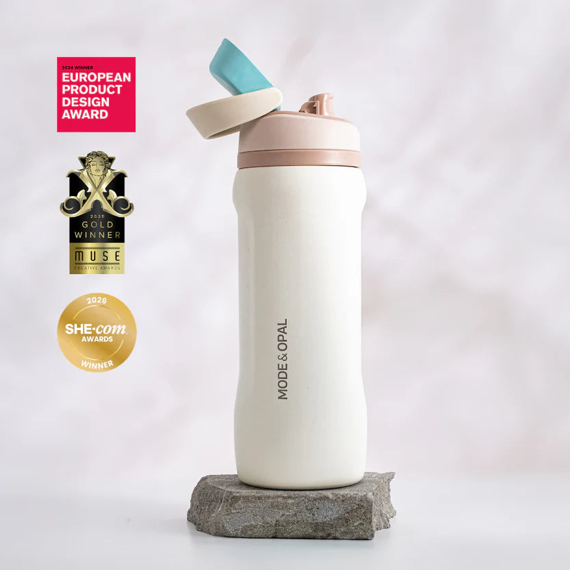 Mode & Opal Insulated Drink Bottle - Soft Cream 940ml