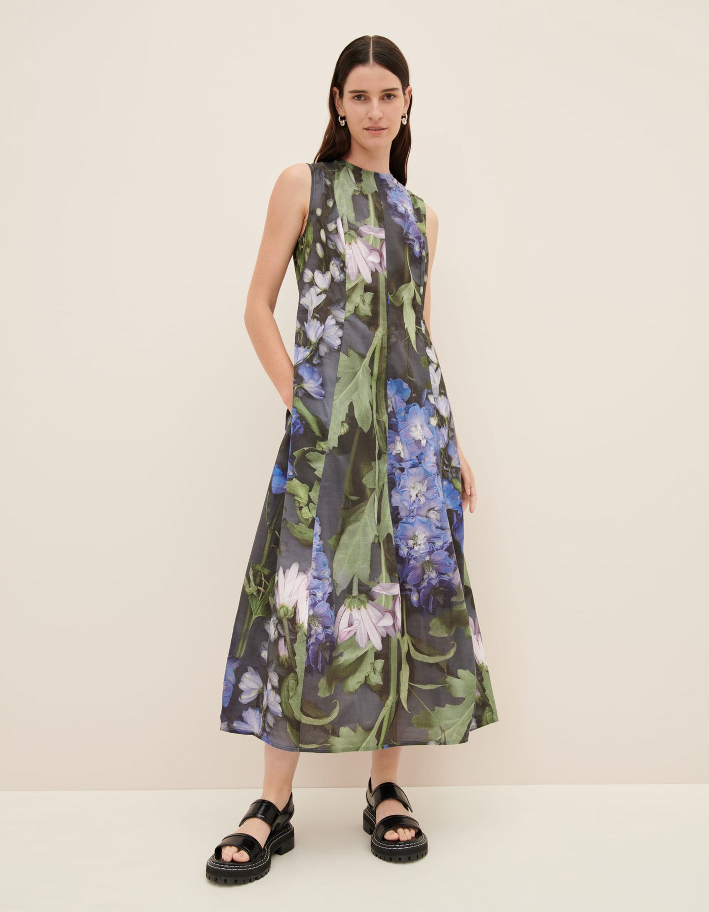 Kowtow Mosaic Dress Delphinium