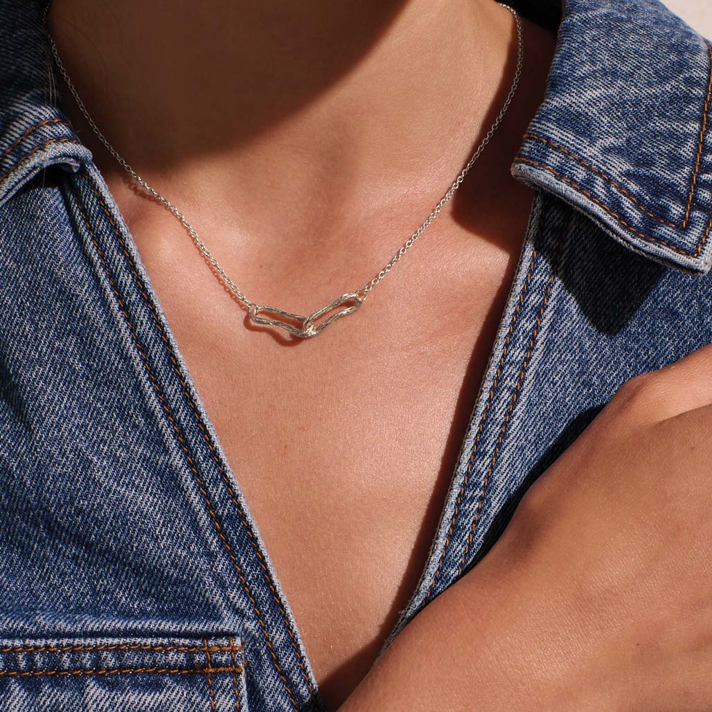 Murkani Eterna Interlink Necklace - Sterling Silver