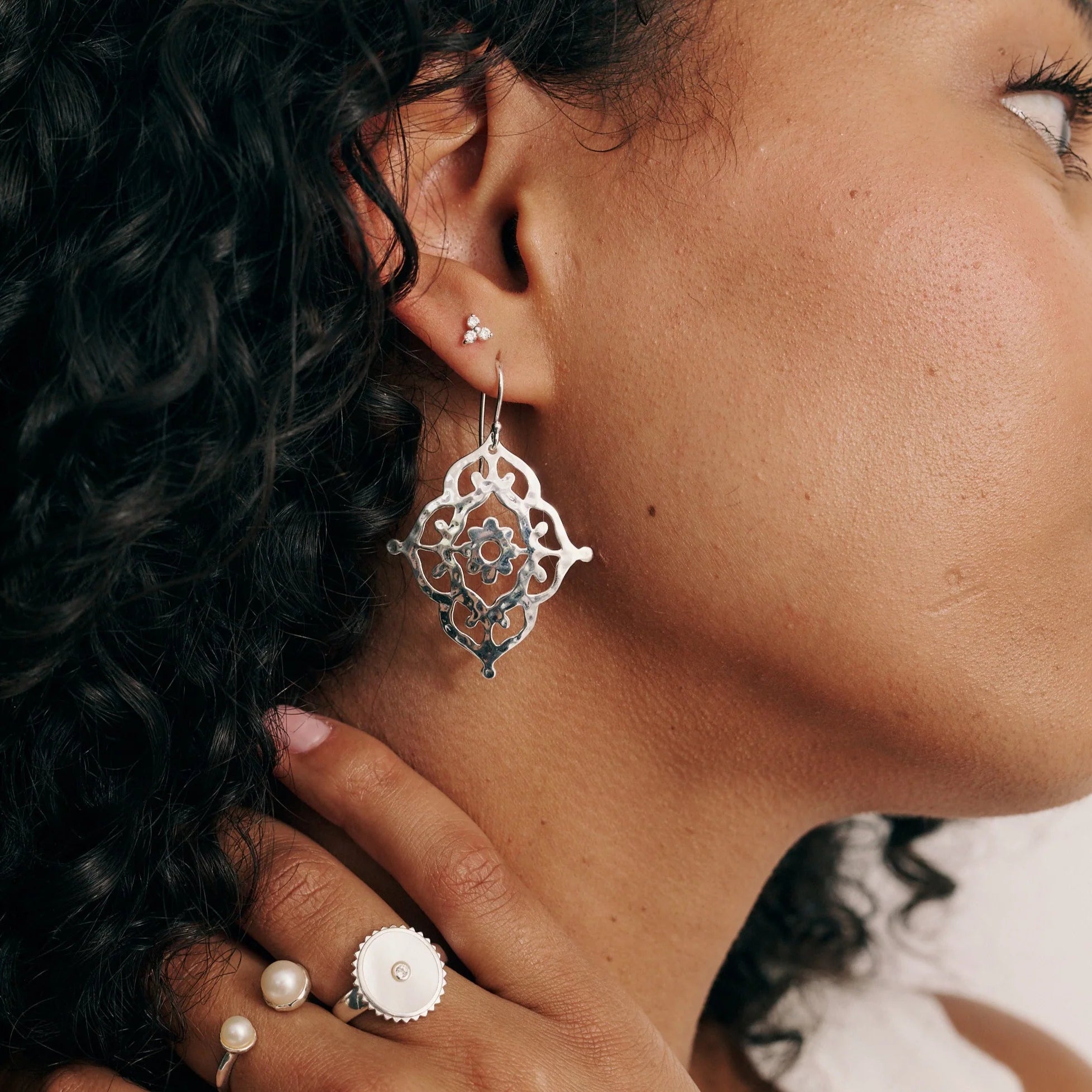 Murkani Gypsy Earrings - Sterling Silver