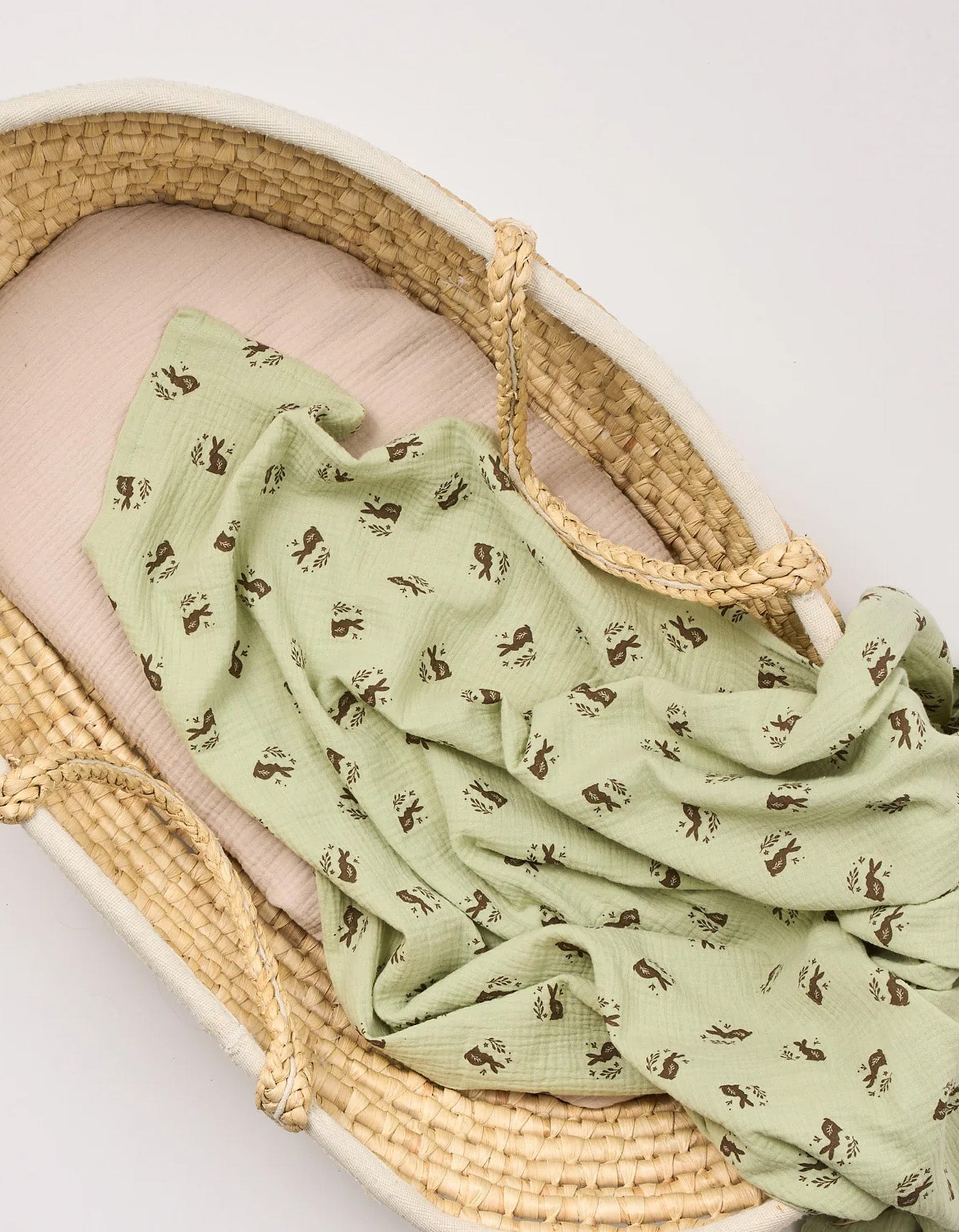 Over The Dandelions Organic Muslin Swaddle Meadow print