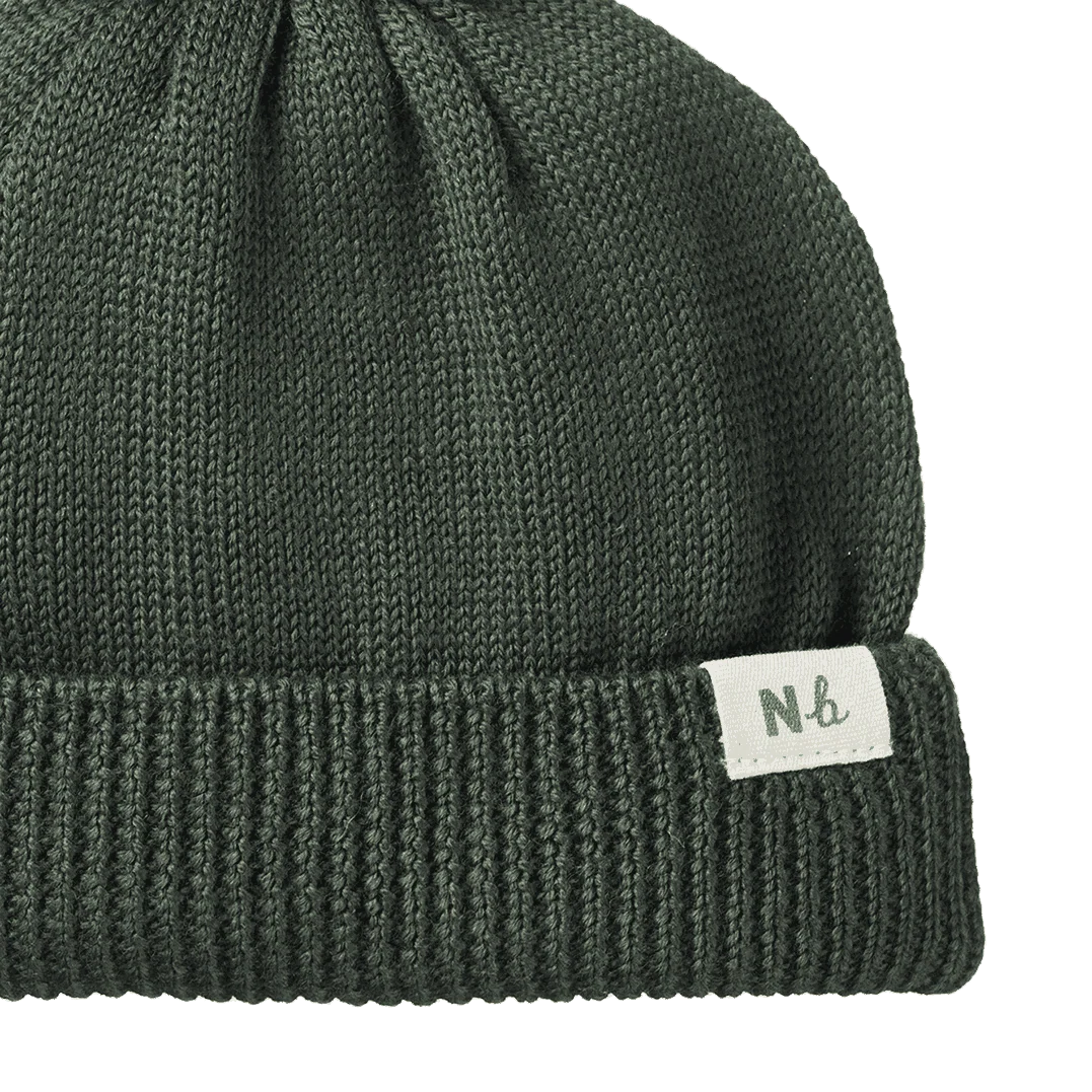 Nature Baby Alpine Pom Pom Beanie Thyme