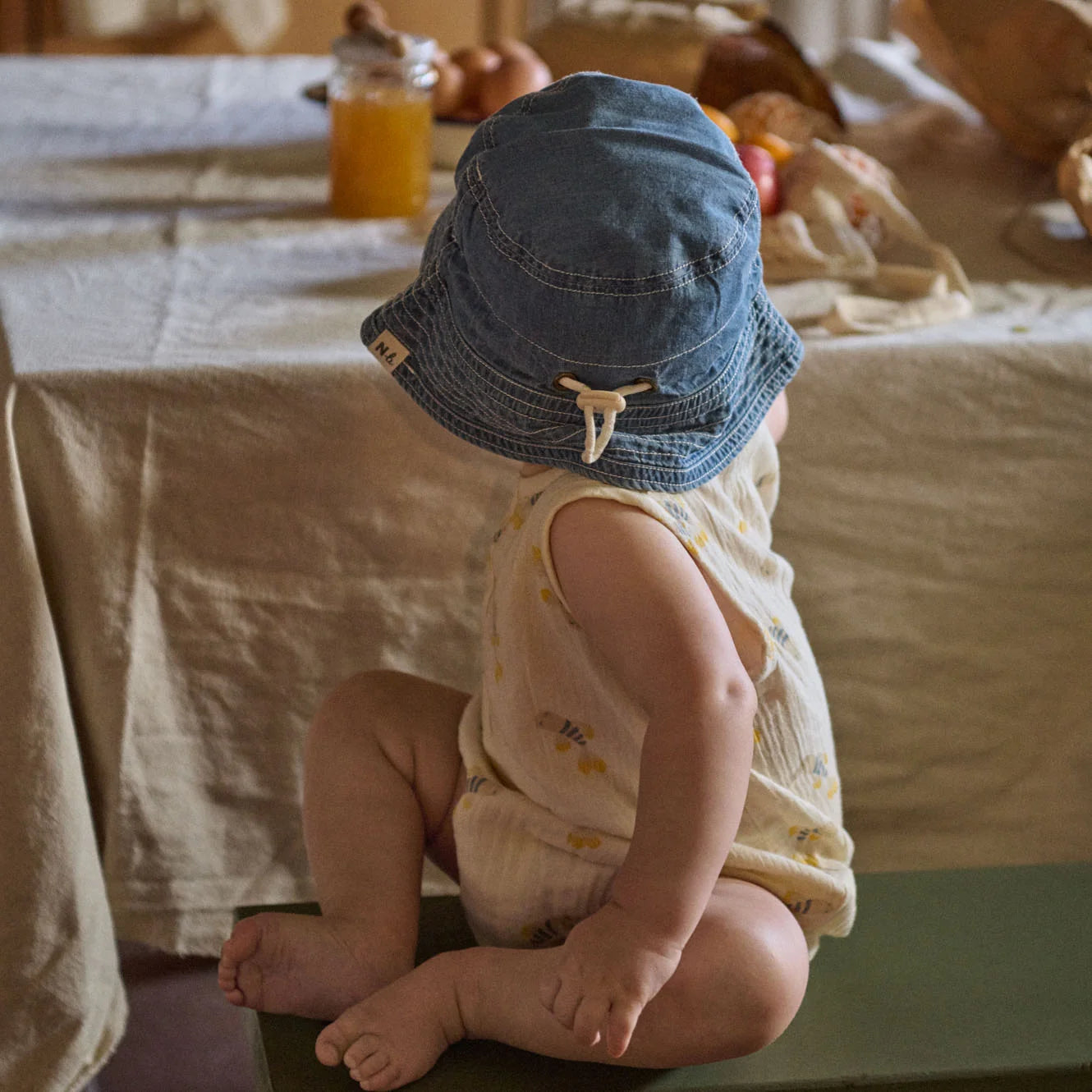 Nature Baby Bucket Sunhat Chambray Sky