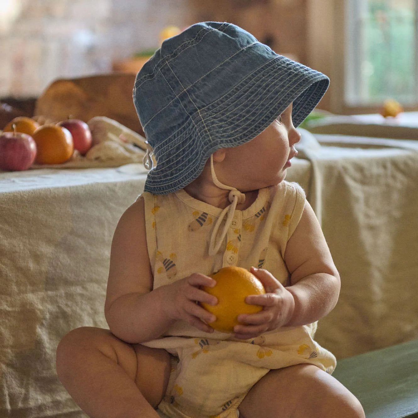 Nature Baby Bucket Sunhat Chambray Sky