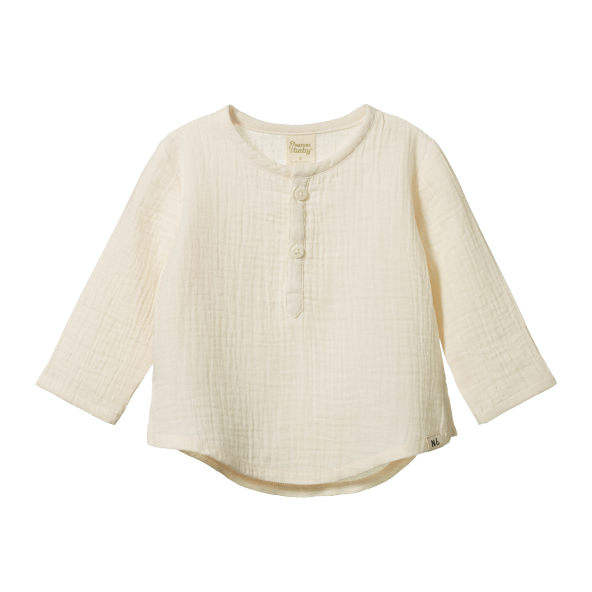 Nature Baby Caravan Shirt Muslin Natural