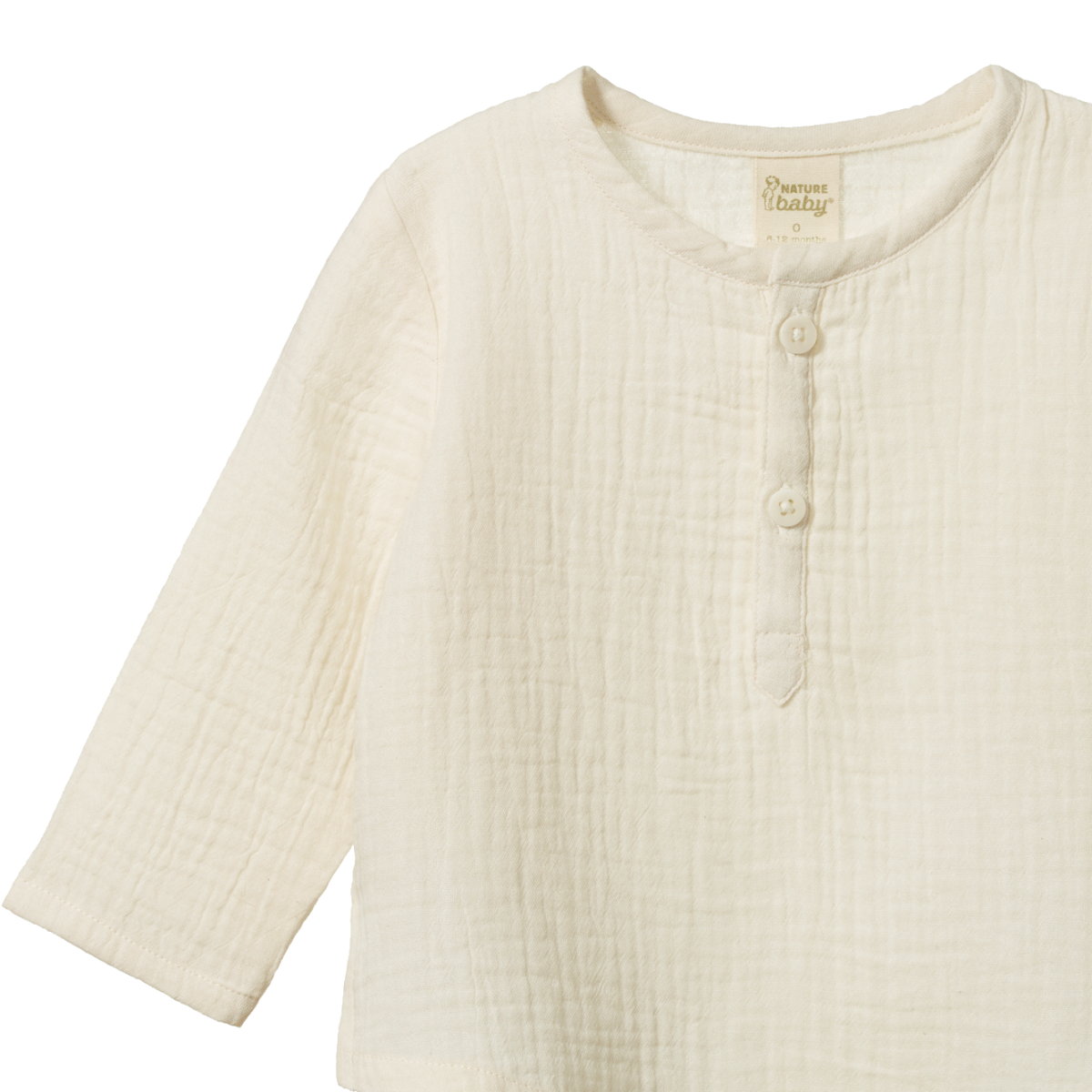 Nature Baby Caravan Shirt Muslin Natural