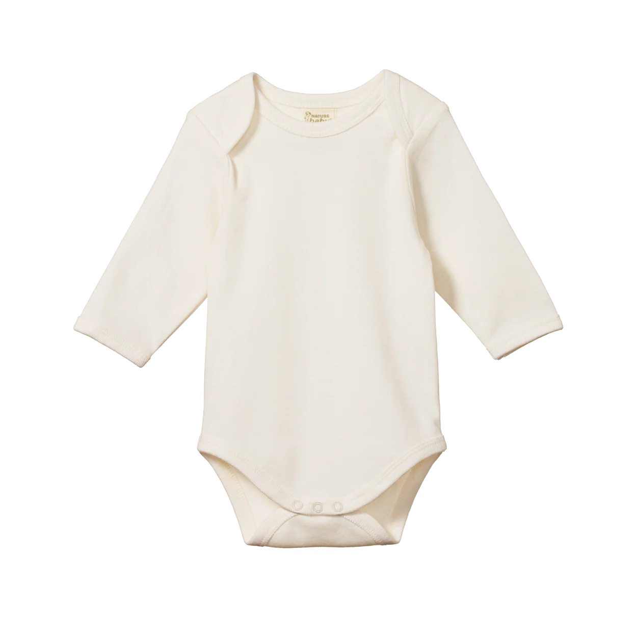 Nature Baby Cotton Long Sleeve Bodysuit Natural