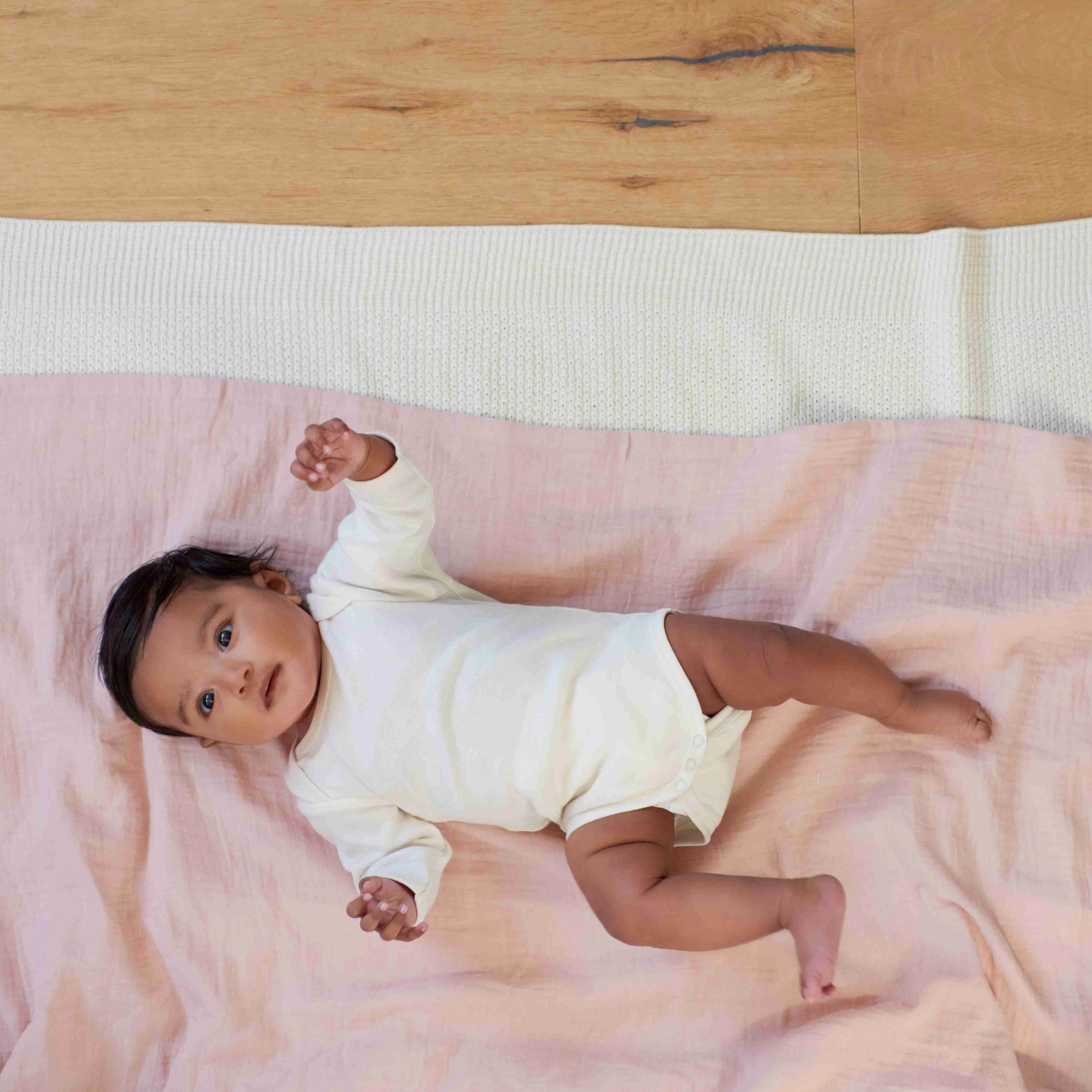 Nature Baby Cotton Long Sleeve Bodysuit Natural