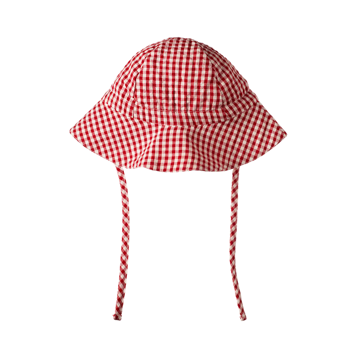 Nature Baby Gingham Sunhat Red Check