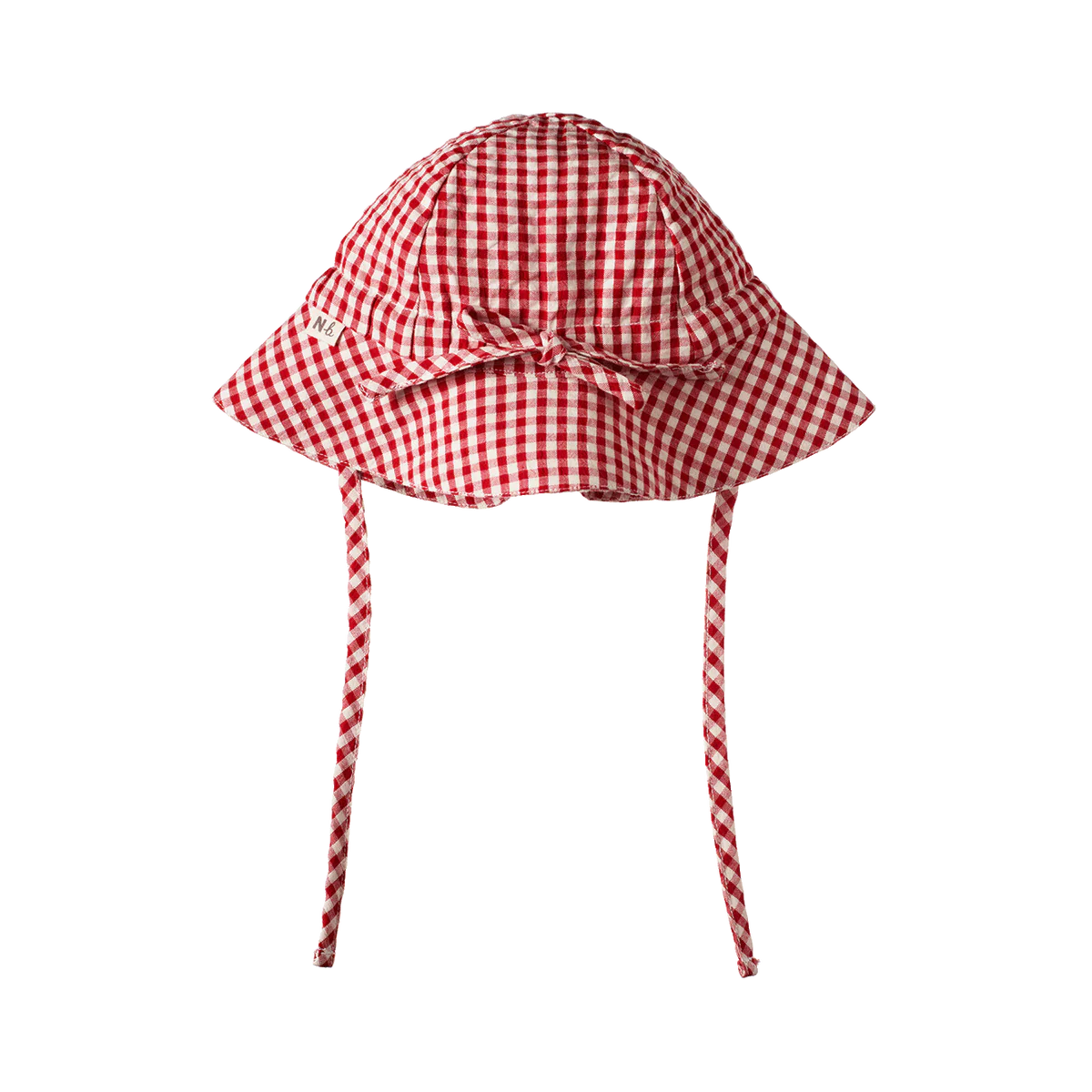 Nature Baby Gingham Sunhat Red Check