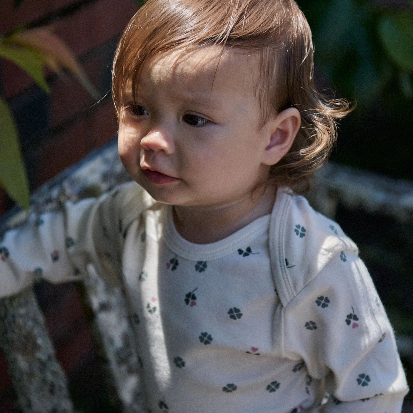 Nature Baby Long Sleeve Bodysuit Lucky Print