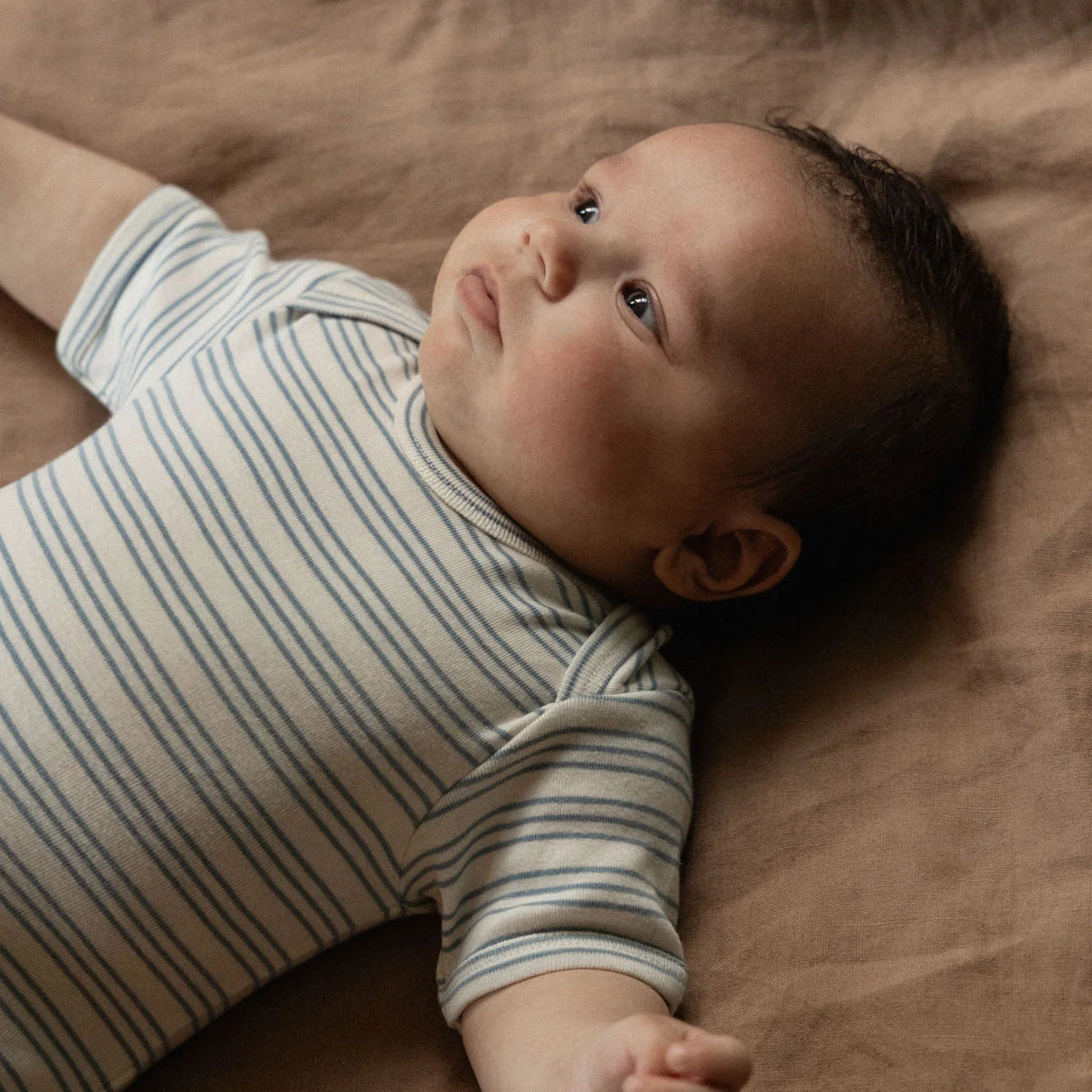 Nature Baby Short Sleeve Bodysuit Stripe Trio