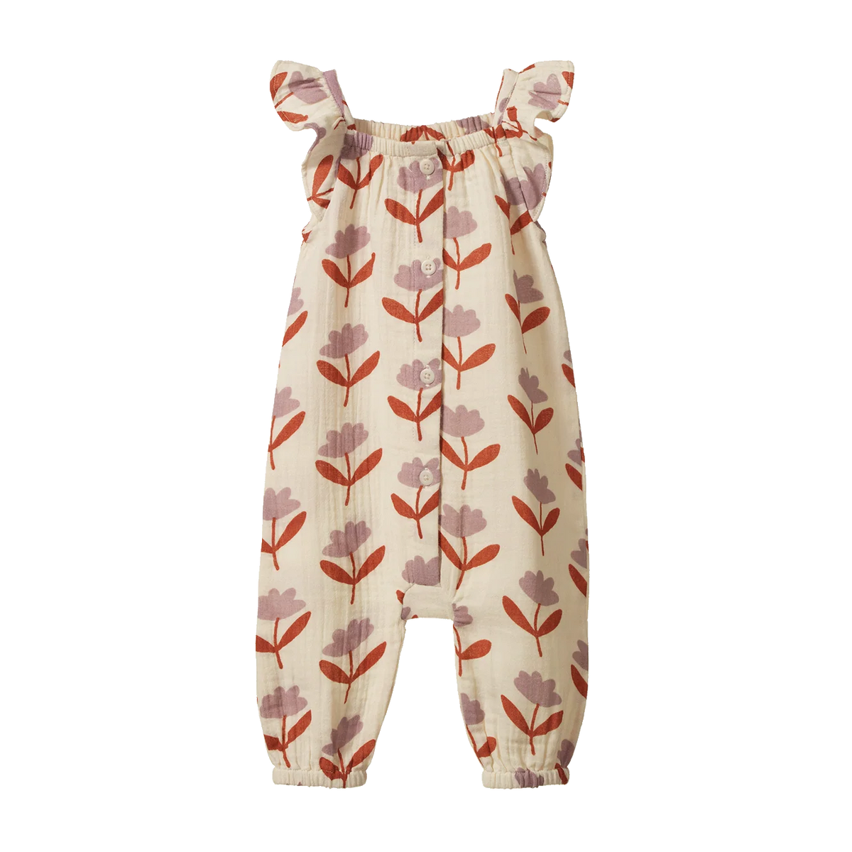 Nature Baby Tilda Suit Muslin Fleurette Print