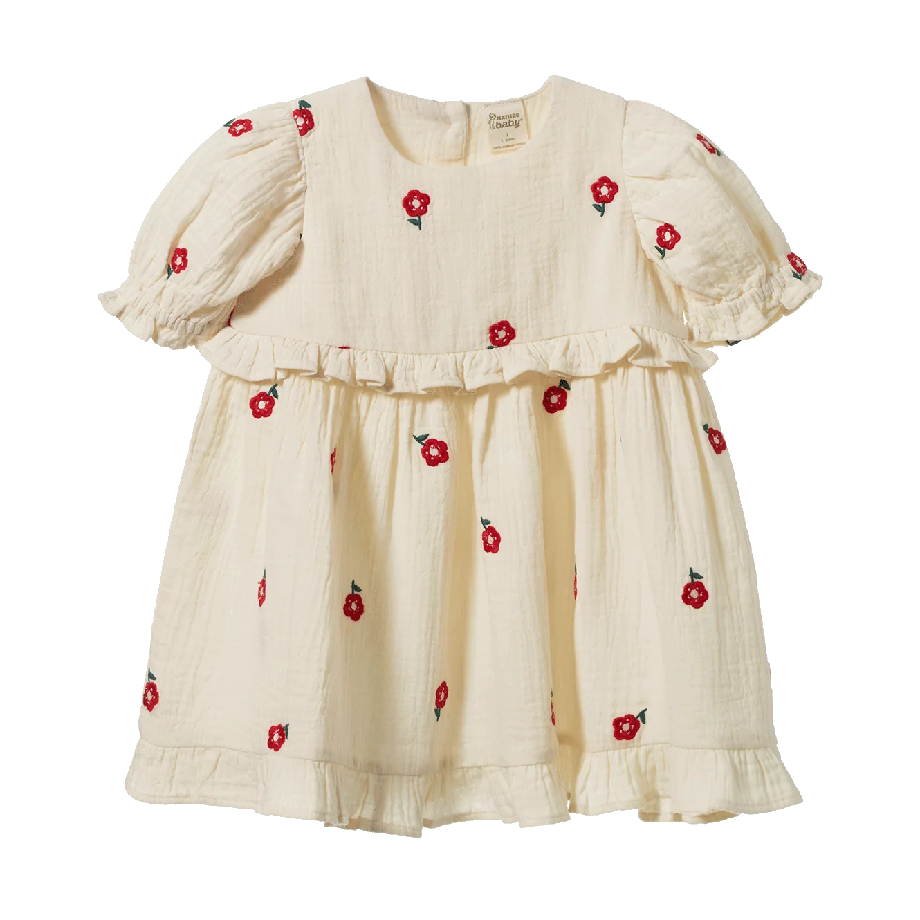 Nature Baby Valentina Dress Red Flora