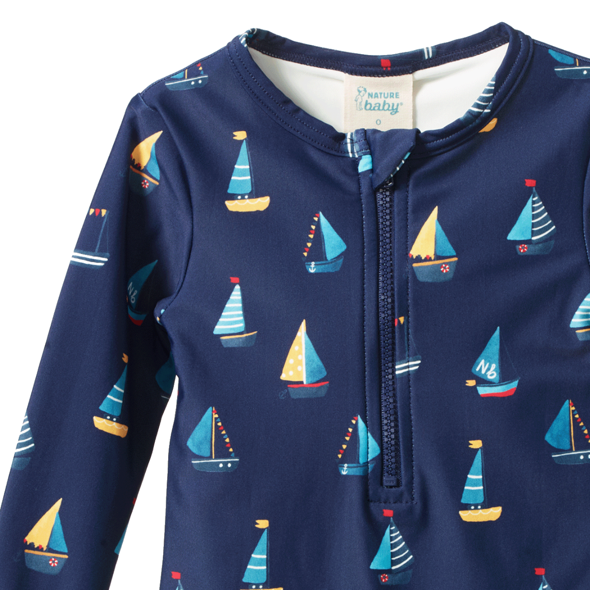 Nature Baby one piece bathing trunks Regatta Navy Print