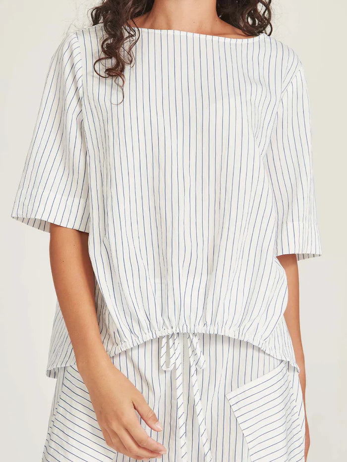 Sills Neva Stripe Top Navy/White Stripe