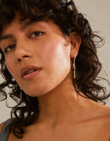 Niya Recycled Freshwater Pearl Earrings Silver
