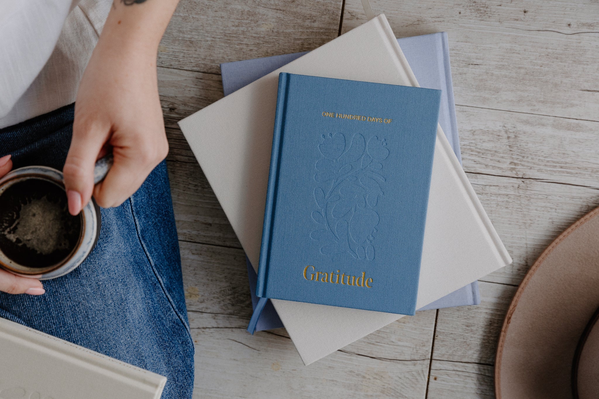 Olive & Page 100 Days Of Gratitude Journal - Sky Blue