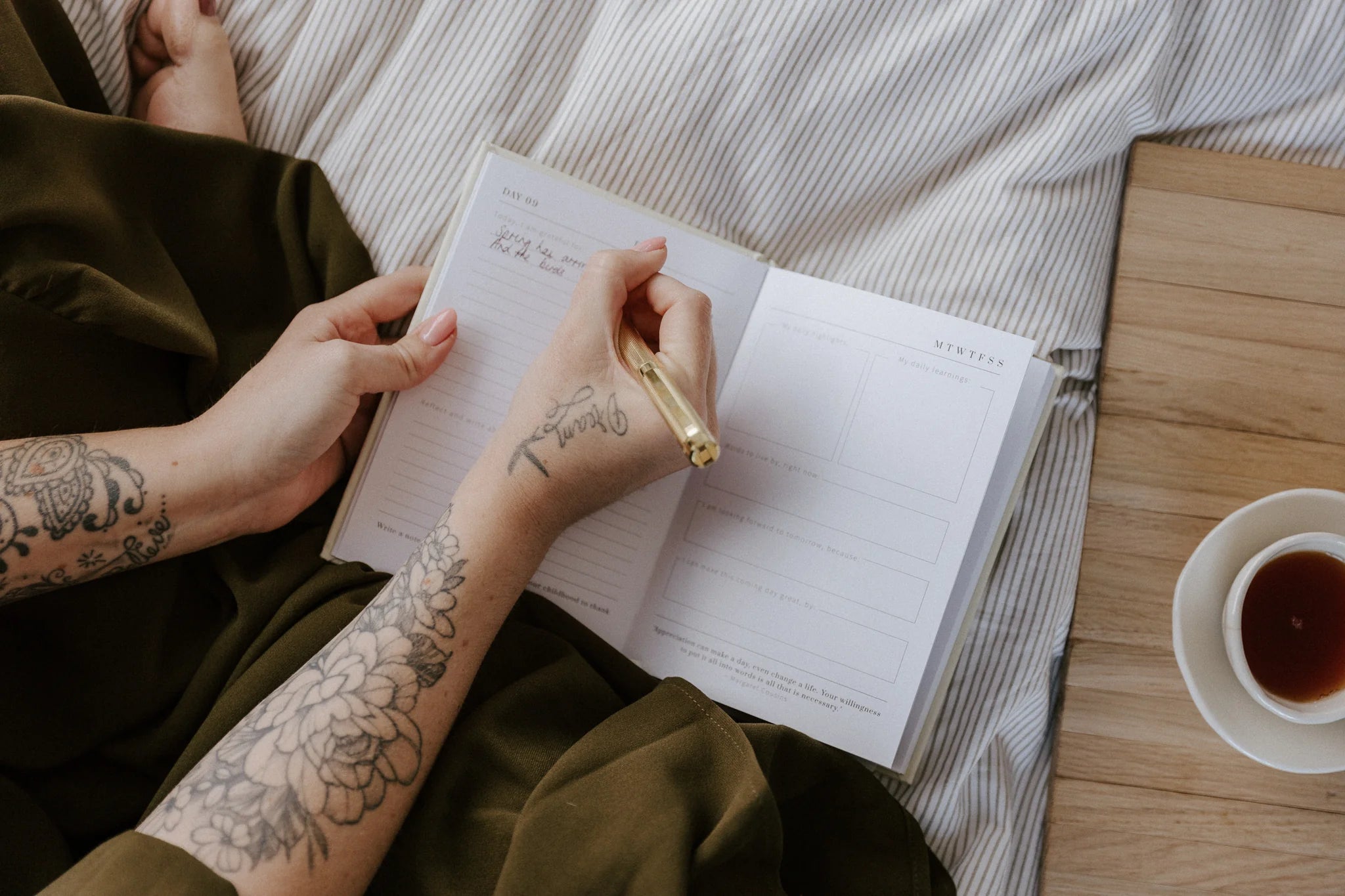 Olive & Page 100 Days Of Gratitude Journal - Wine