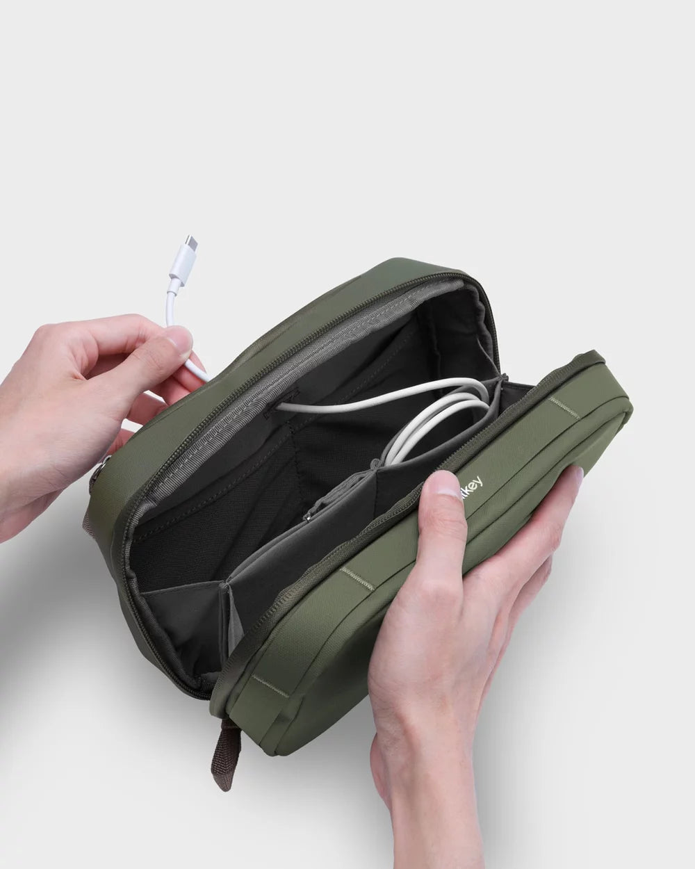 Orbitkey 2 in 1 Tech Pouch Olive