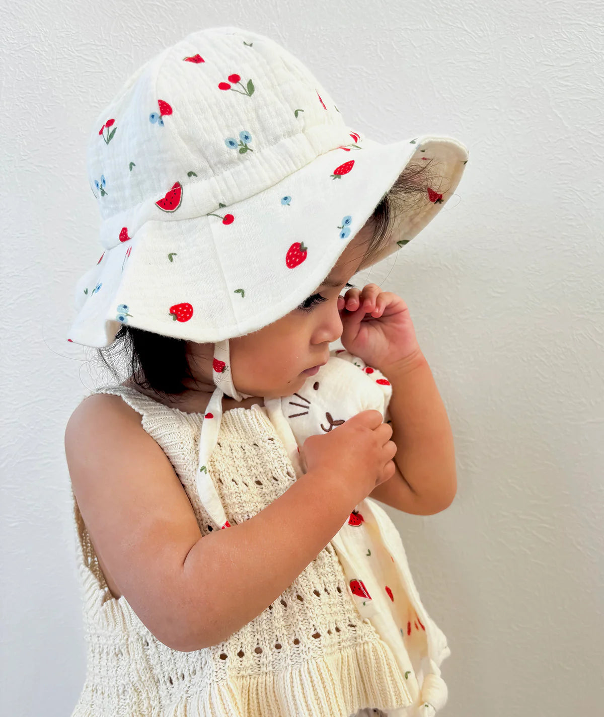 Over The Dandelions Sun Hat Organic Muslin Sweet Pickings