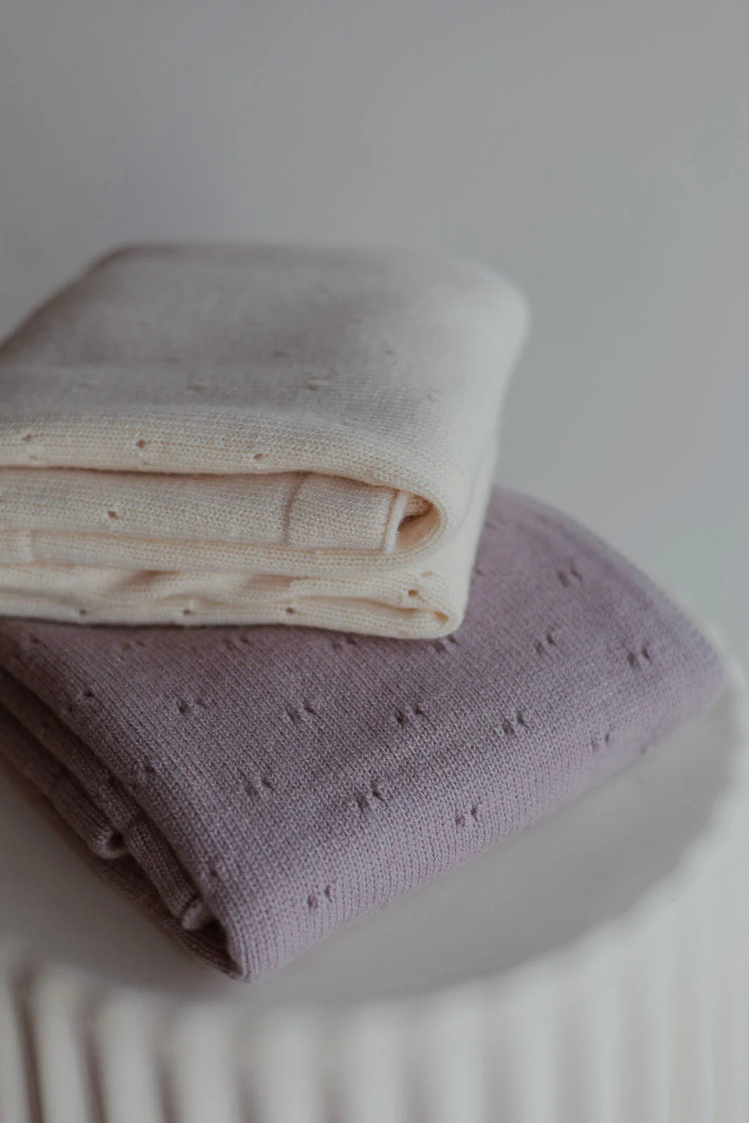 Over The Dandelions Merino Blanket Amethyst