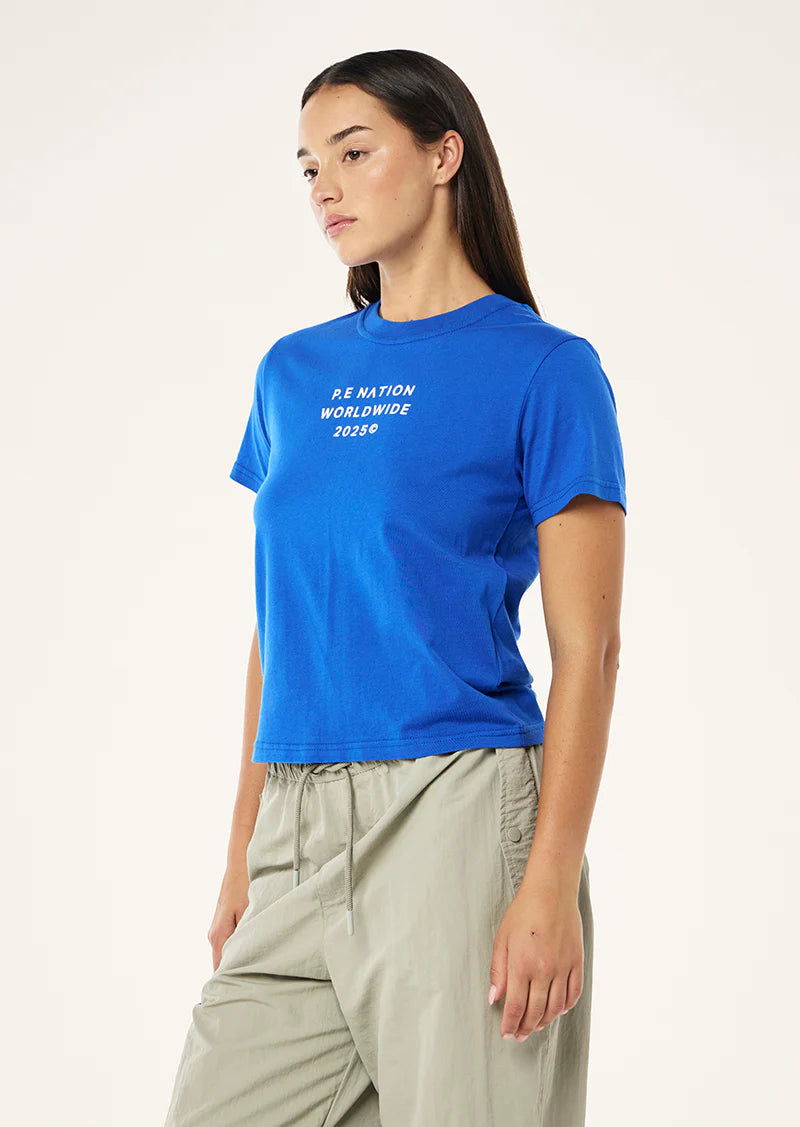 P.E Nation Compact Tee in Royal Blue
