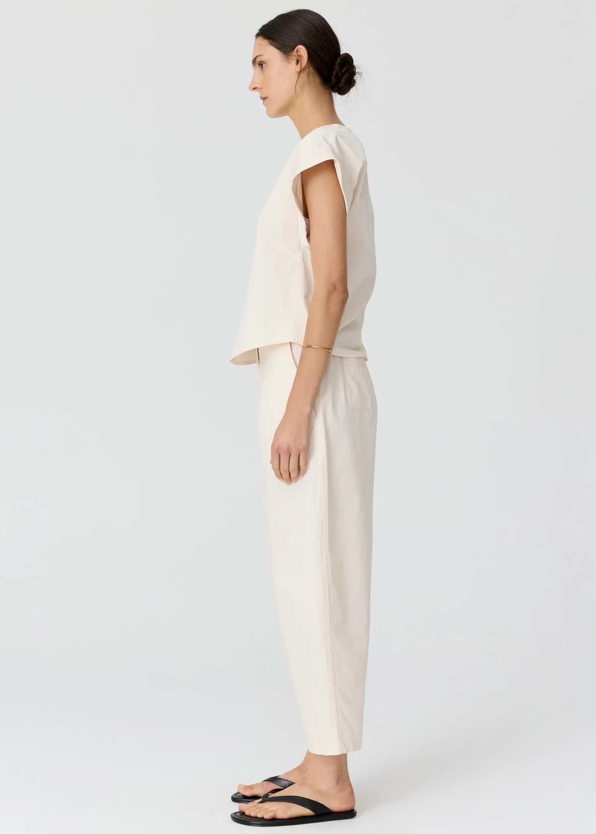 POL Alma Barrel Pant Pebble