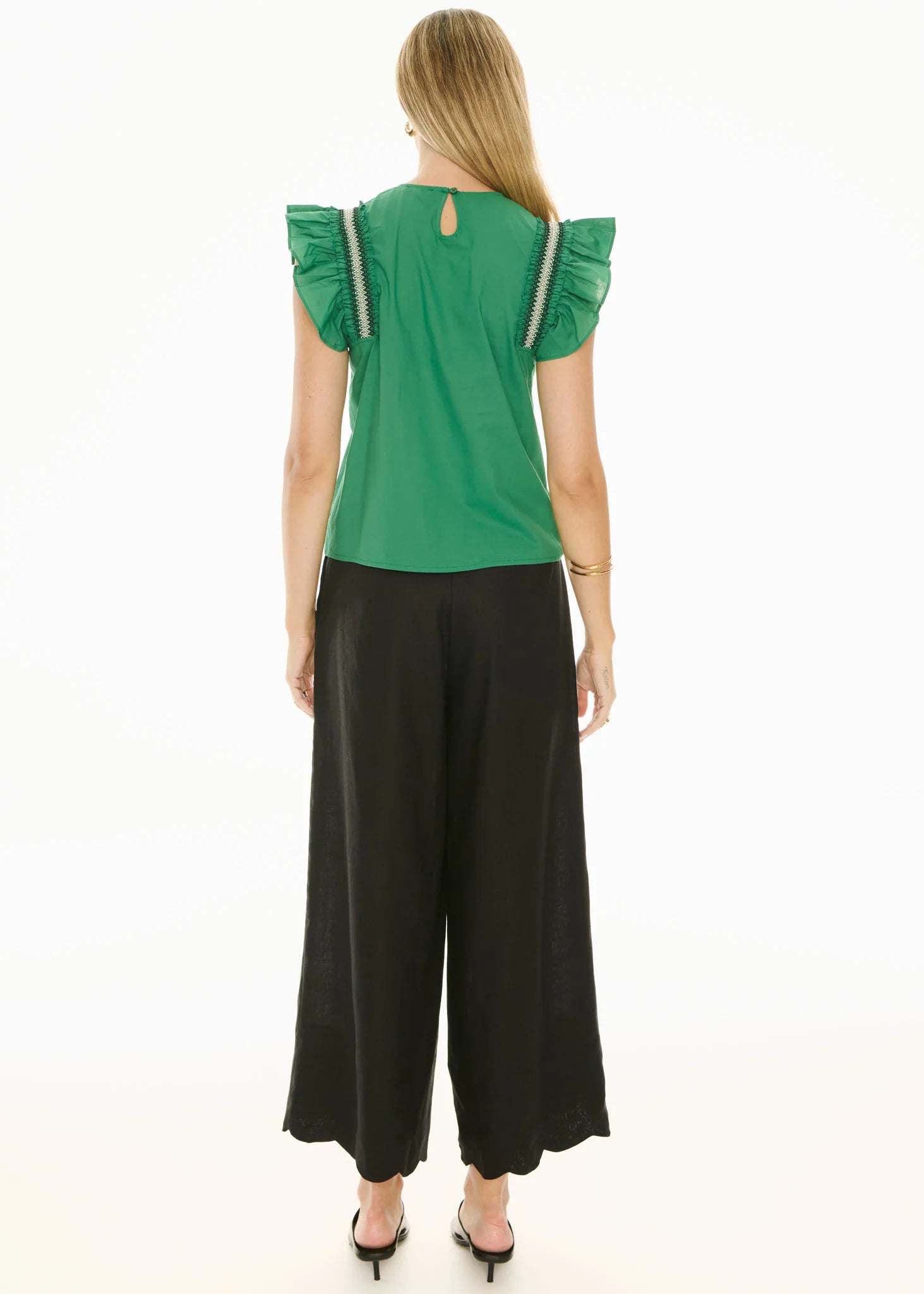 POL Nova Frill Top Green