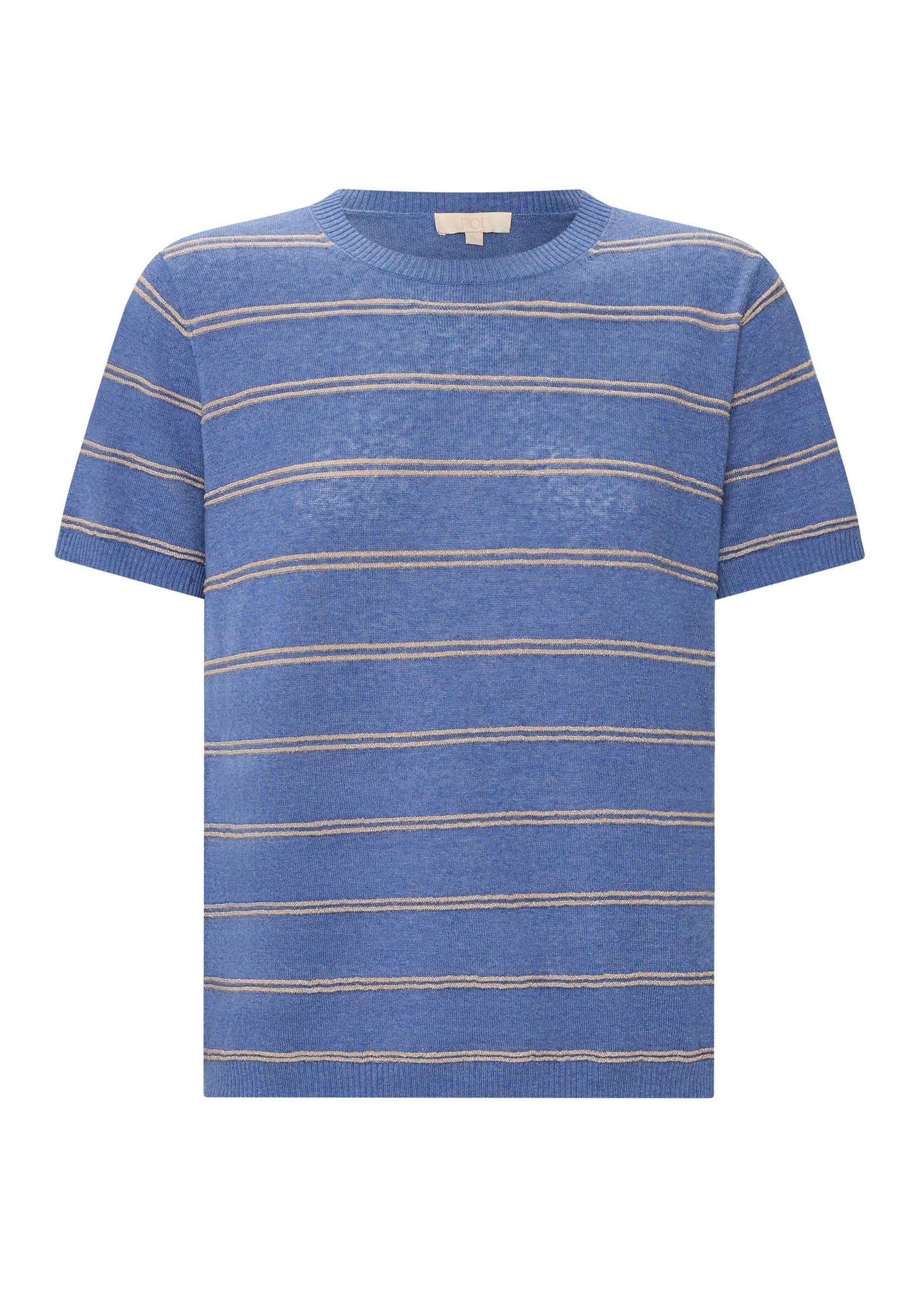 POL Sable Tee Stripe Blue / Gold