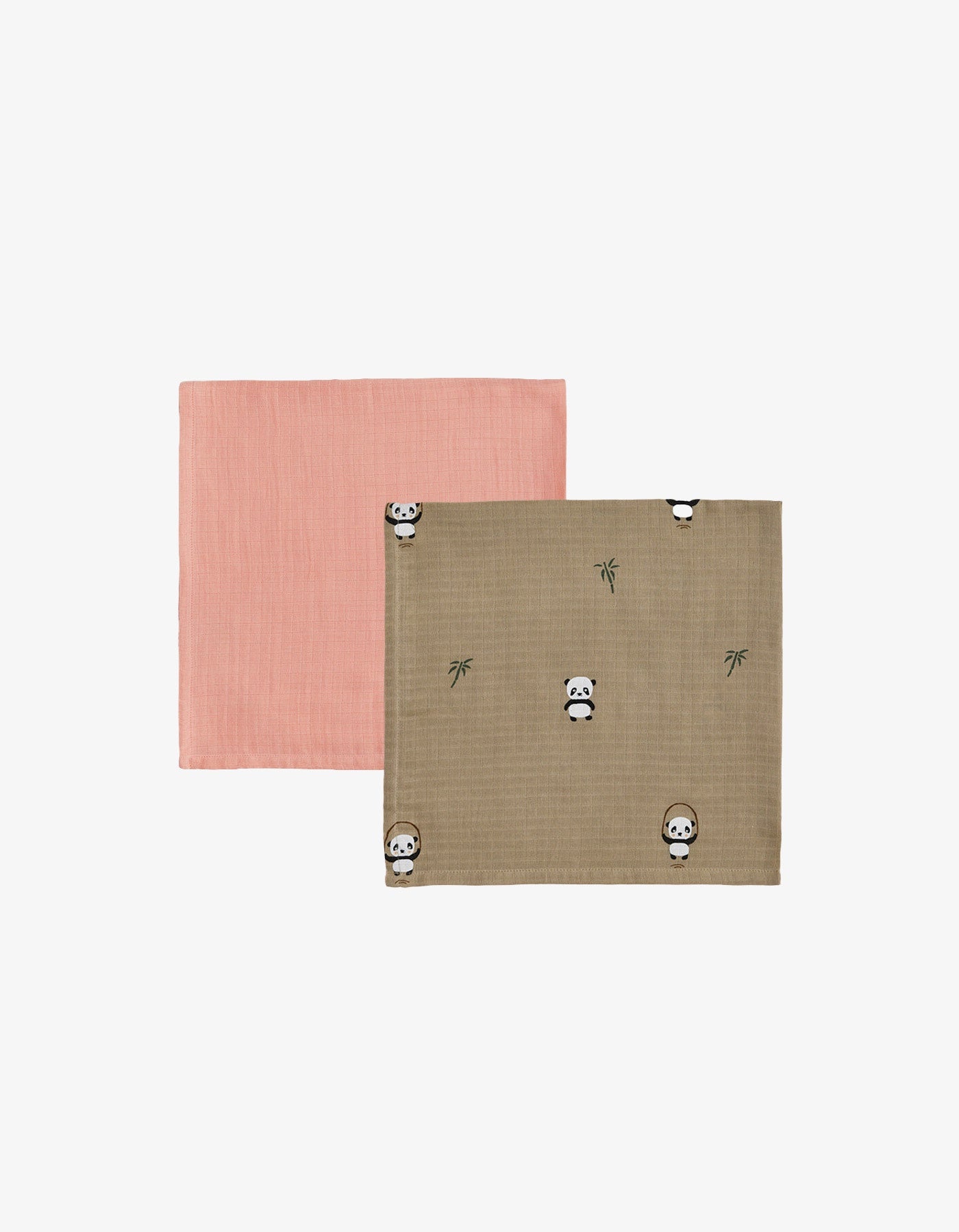 OYOY OYOY Panda Muslin - Khaki/Rose