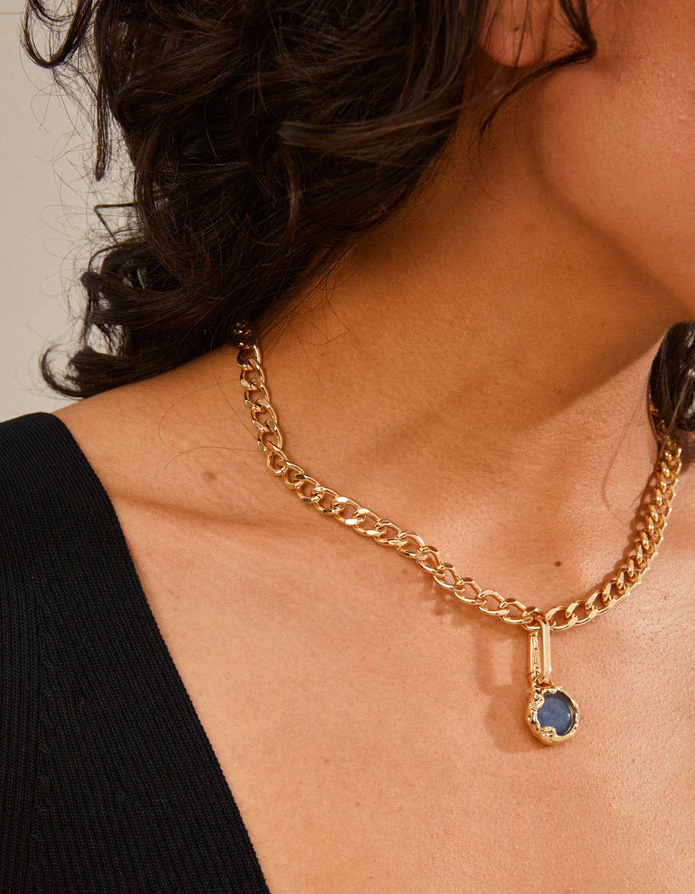 Pilgrim Charm Blue/Gold