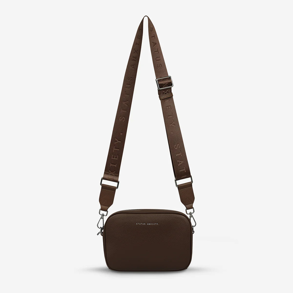 Status Anxiety plunder with webbed strap - cocoa